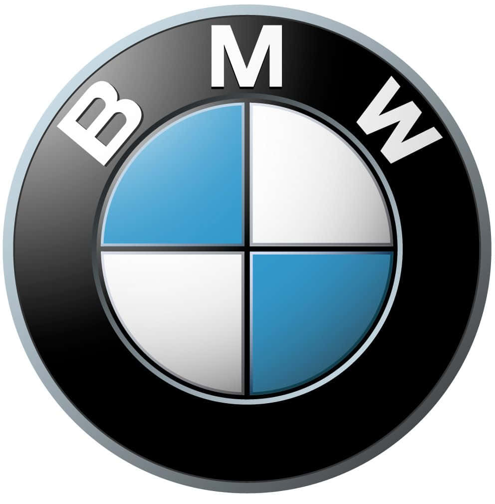 BMW logo, blue and white quadrants, black circular background, SD Phone Wallpaper