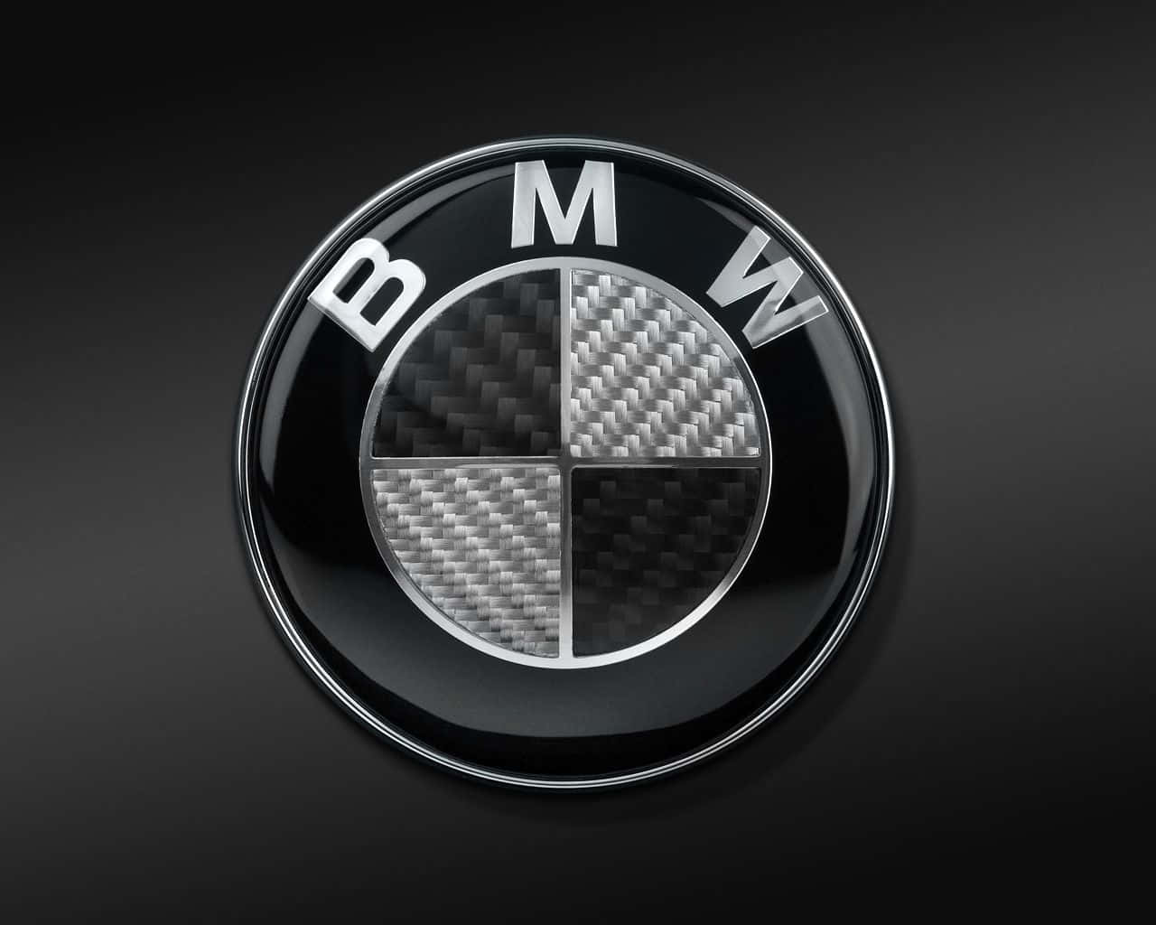 BMW logo, charcoal grey background, carbon fiber texture, HD Desktop Wallpaper