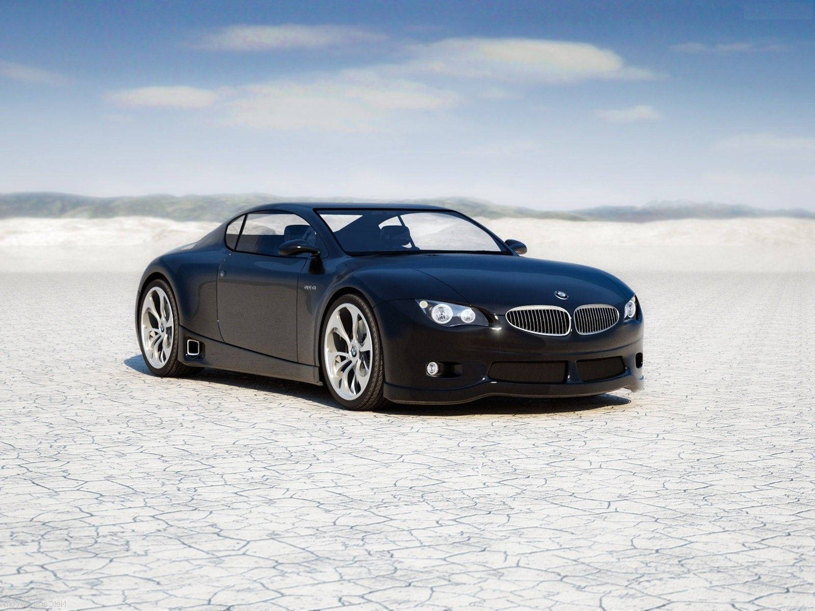 2008 BMW M Series, black, cracked white desert floor, HD Desktop Wallpaper