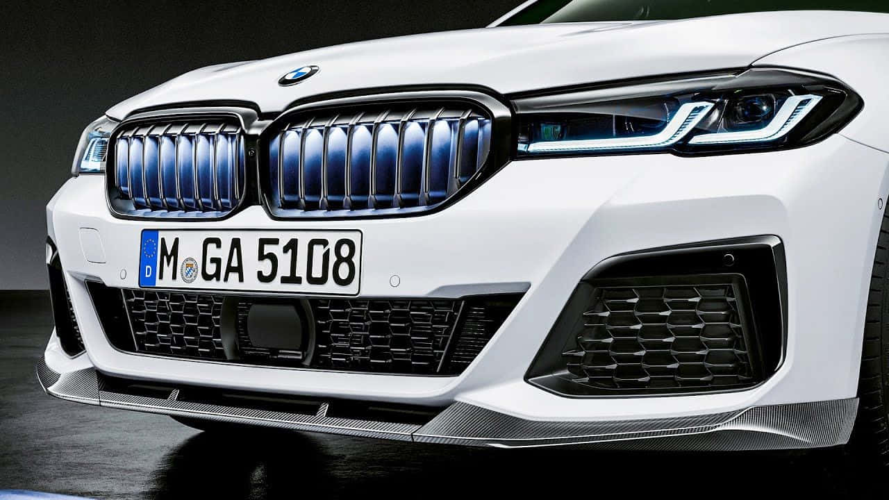 BMW M Sport, white, blue accents, HD Desktop Wallpaper