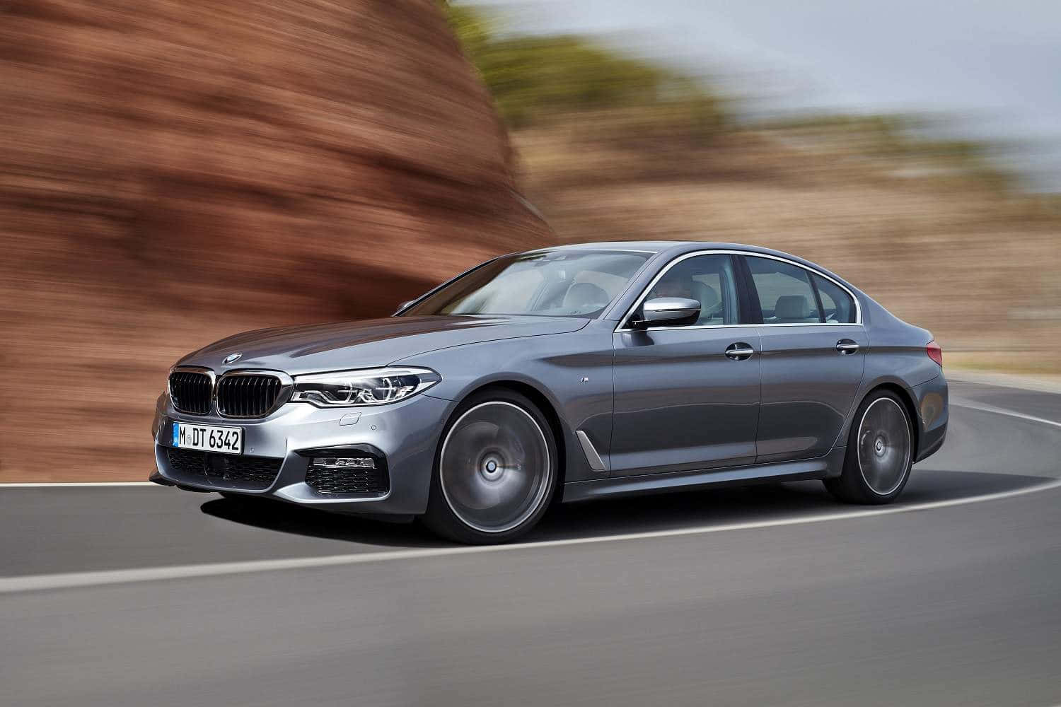 BMW M Sport, silver, sleek silver BMW sedan, HD Desktop Wallpaper