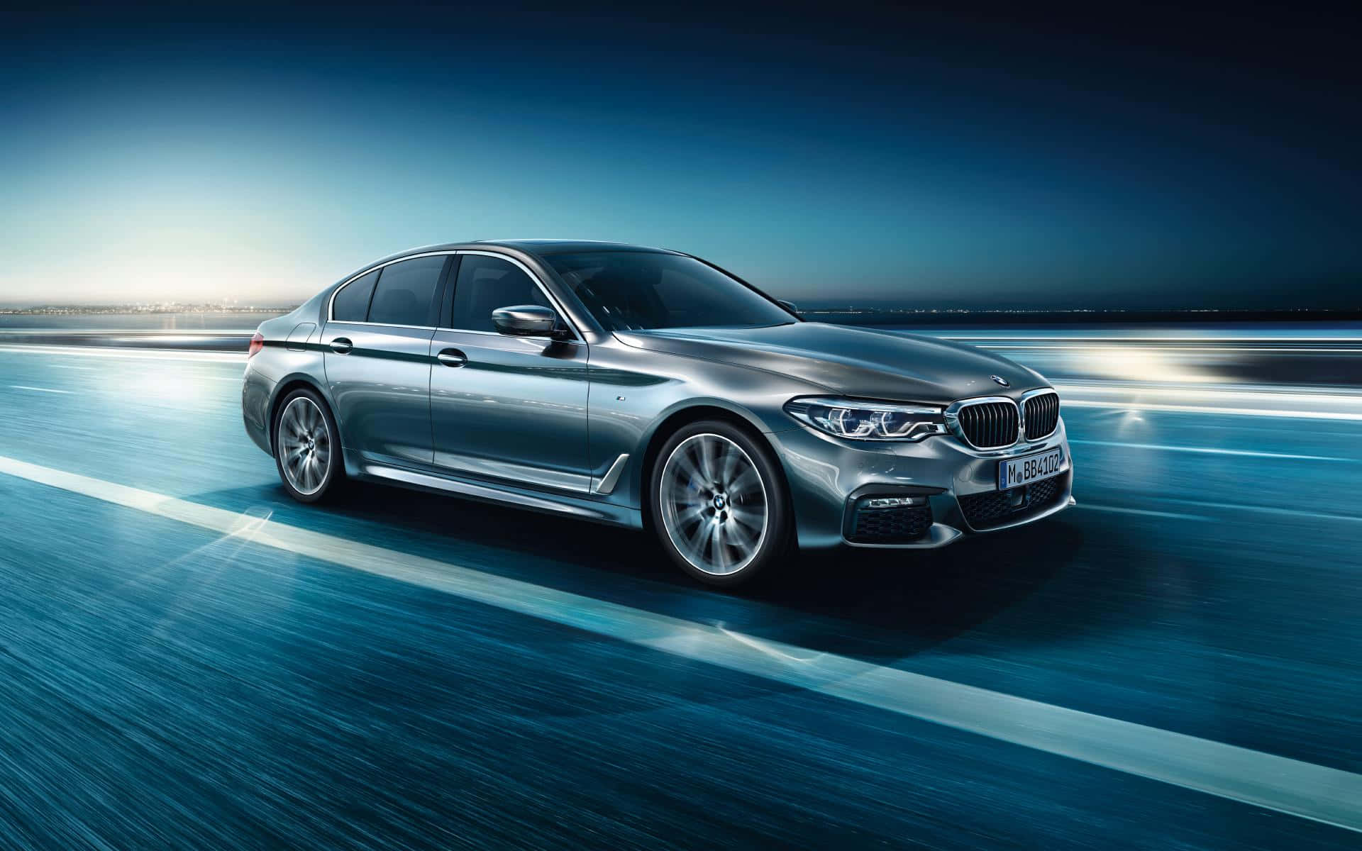 BMW M Sport, silver, sedan, Full HD Desktop Wallpaper