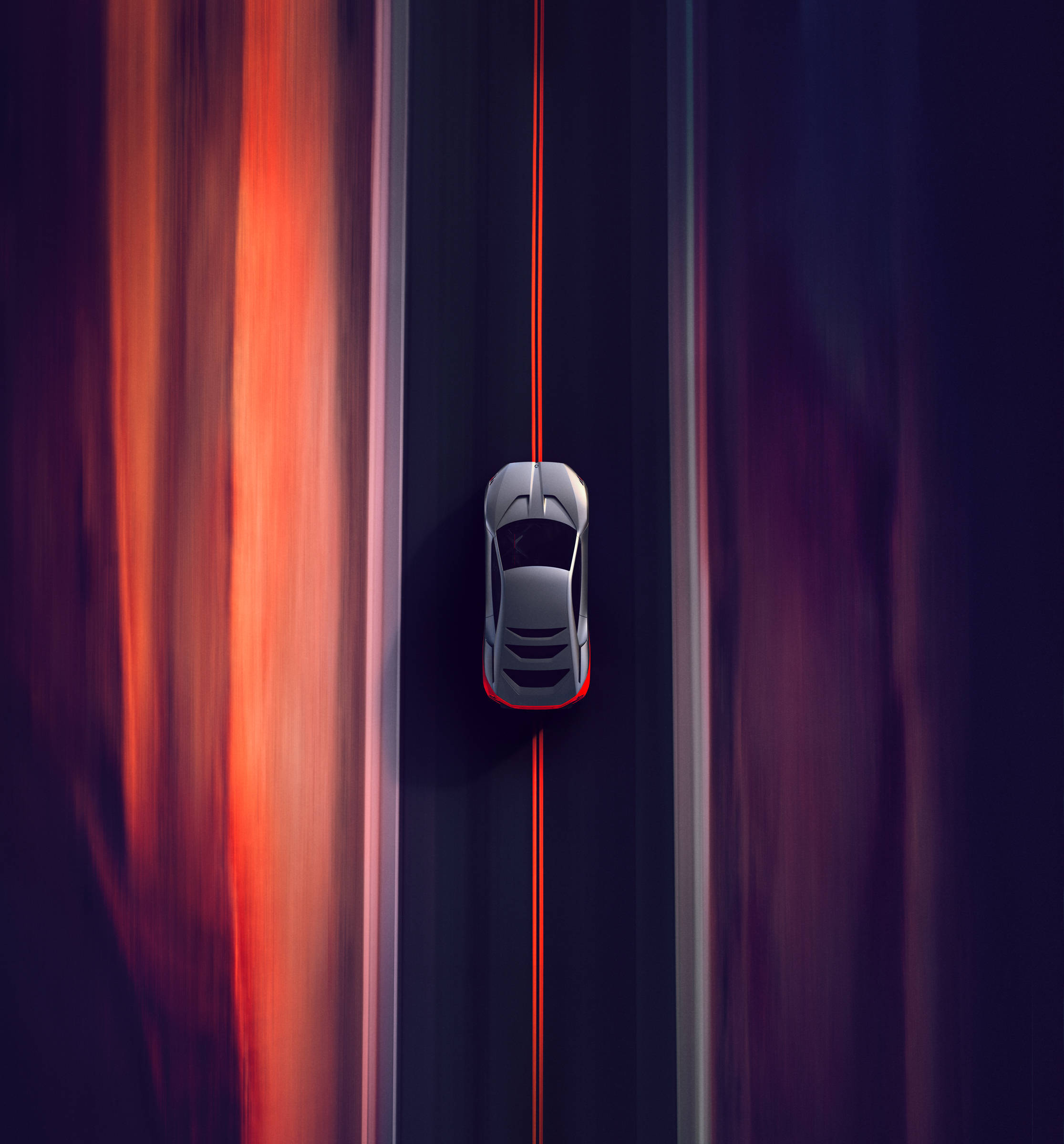 BMW M, sleek silver sports car, dark road, Full HD Phone Wallpaper