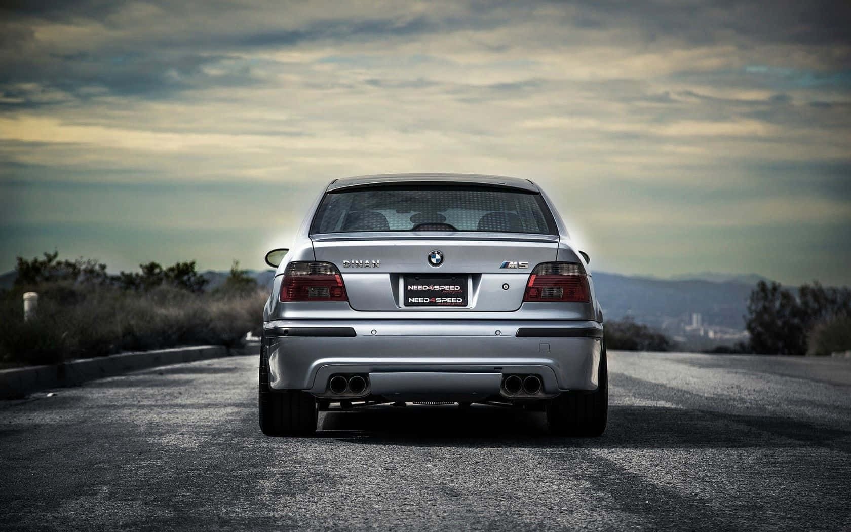 BMW M5, silver, winding road, HD Desktop Wallpaper
