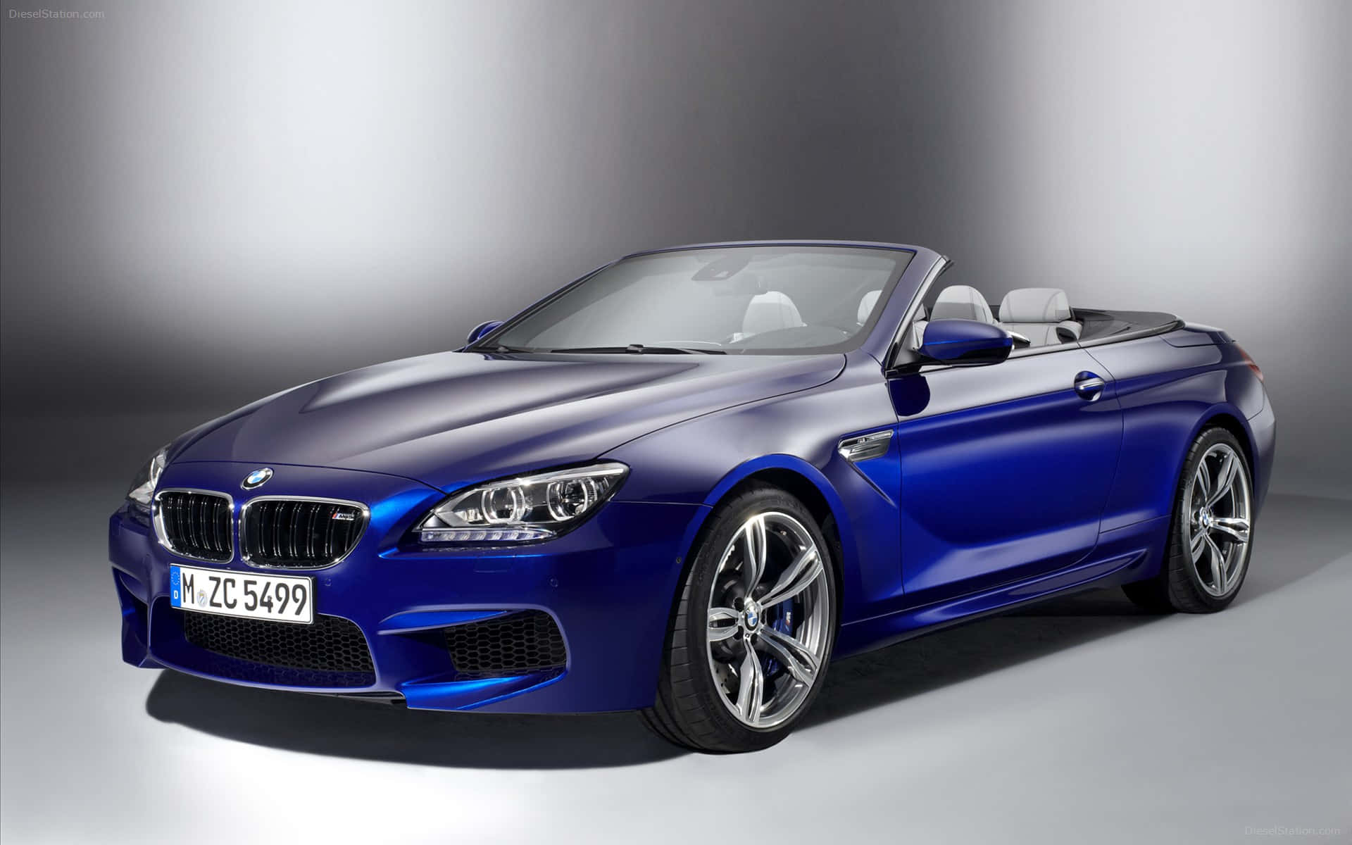BMW M6, blue, convertible, Full HD Desktop Wallpaper