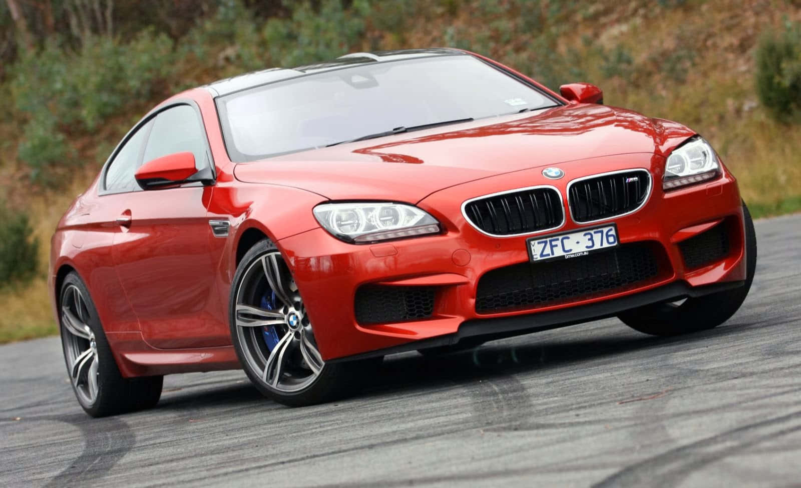 BMW M6, red, coupe, HD Desktop Wallpaper
