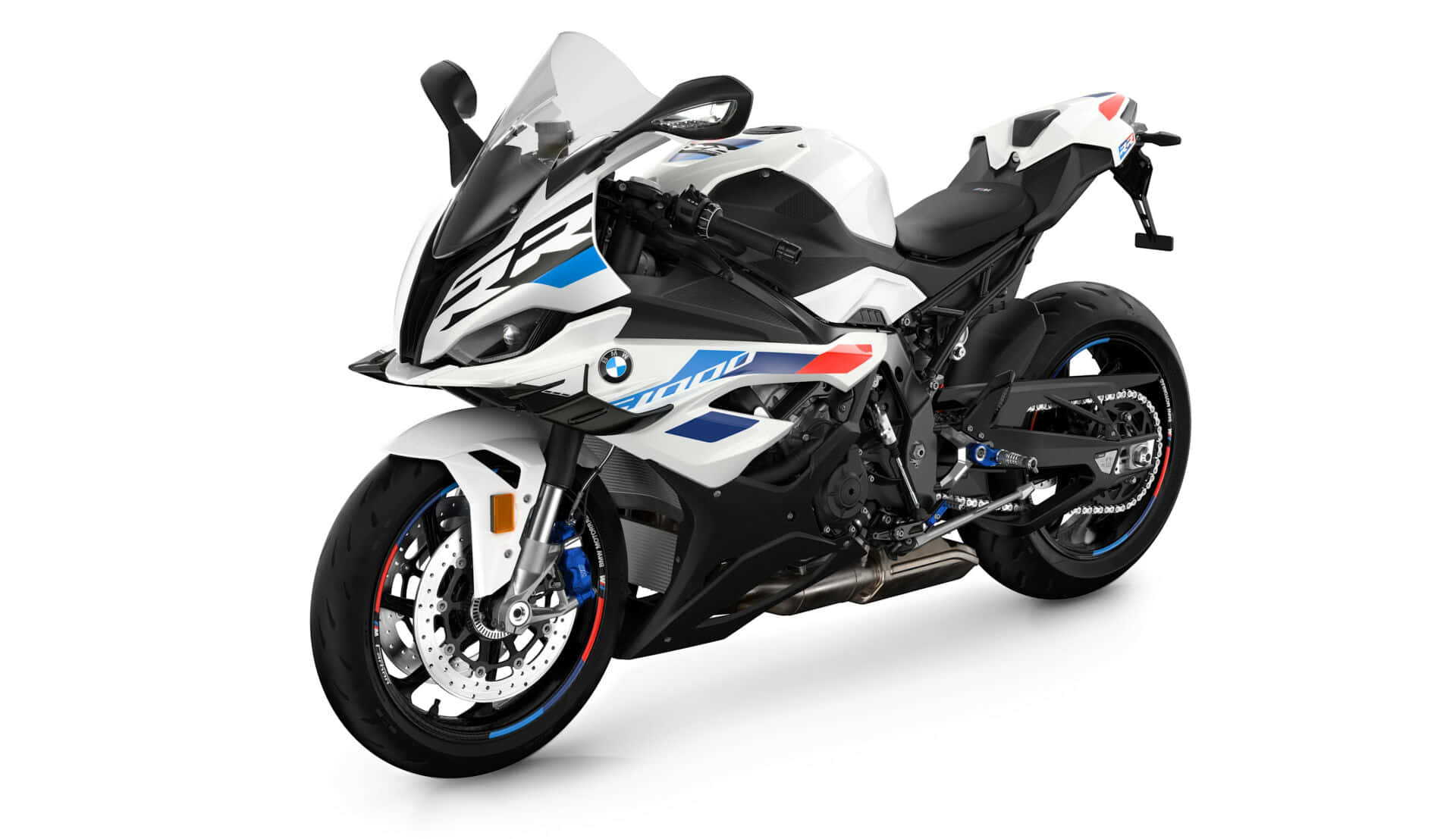 BMW, sport motorcycle, white blue and black, Full HD Desktop Wallpaper