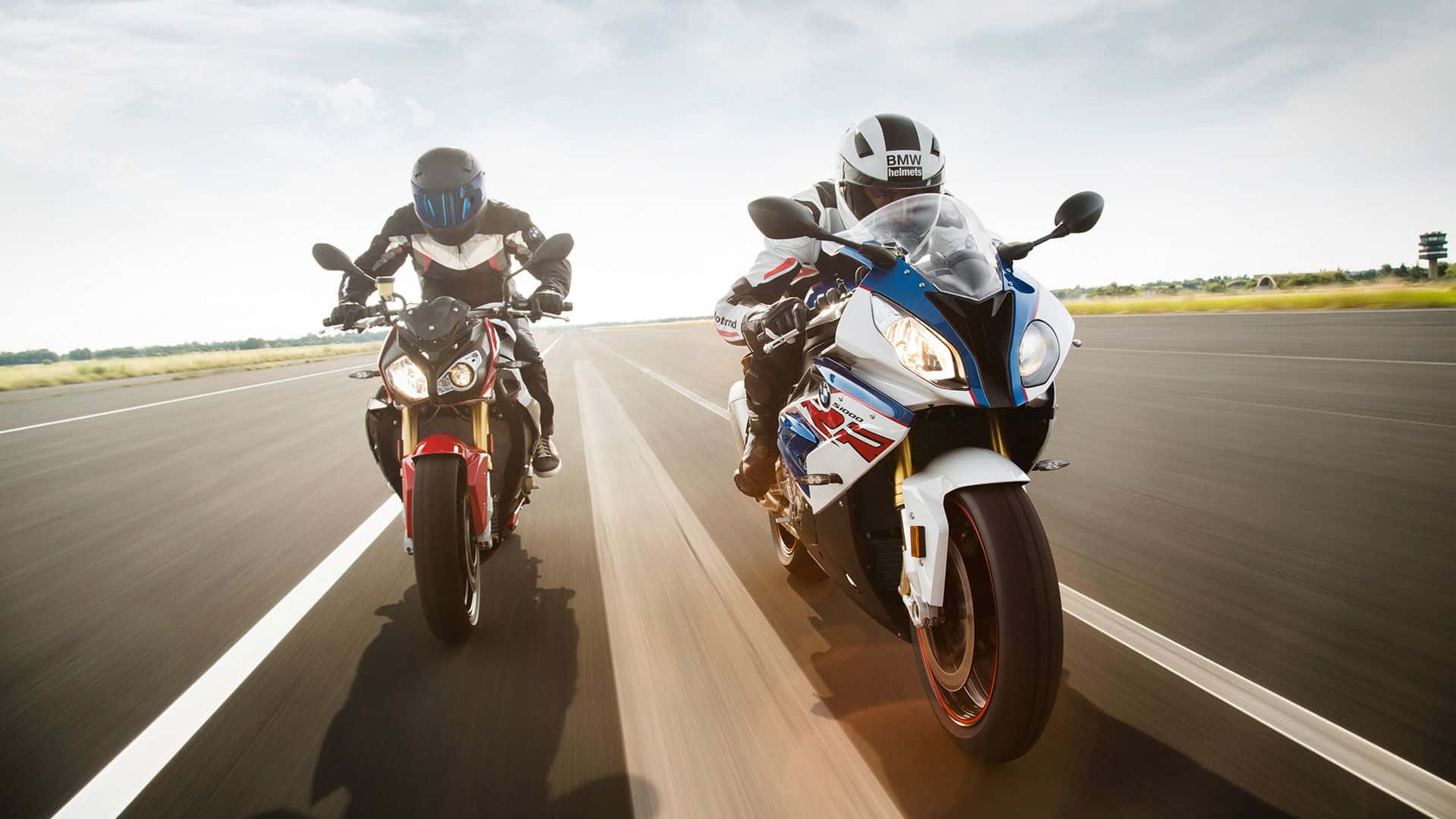 Bmw S1000rr, open road, sunlit highway, Full HD Desktop Wallpaper