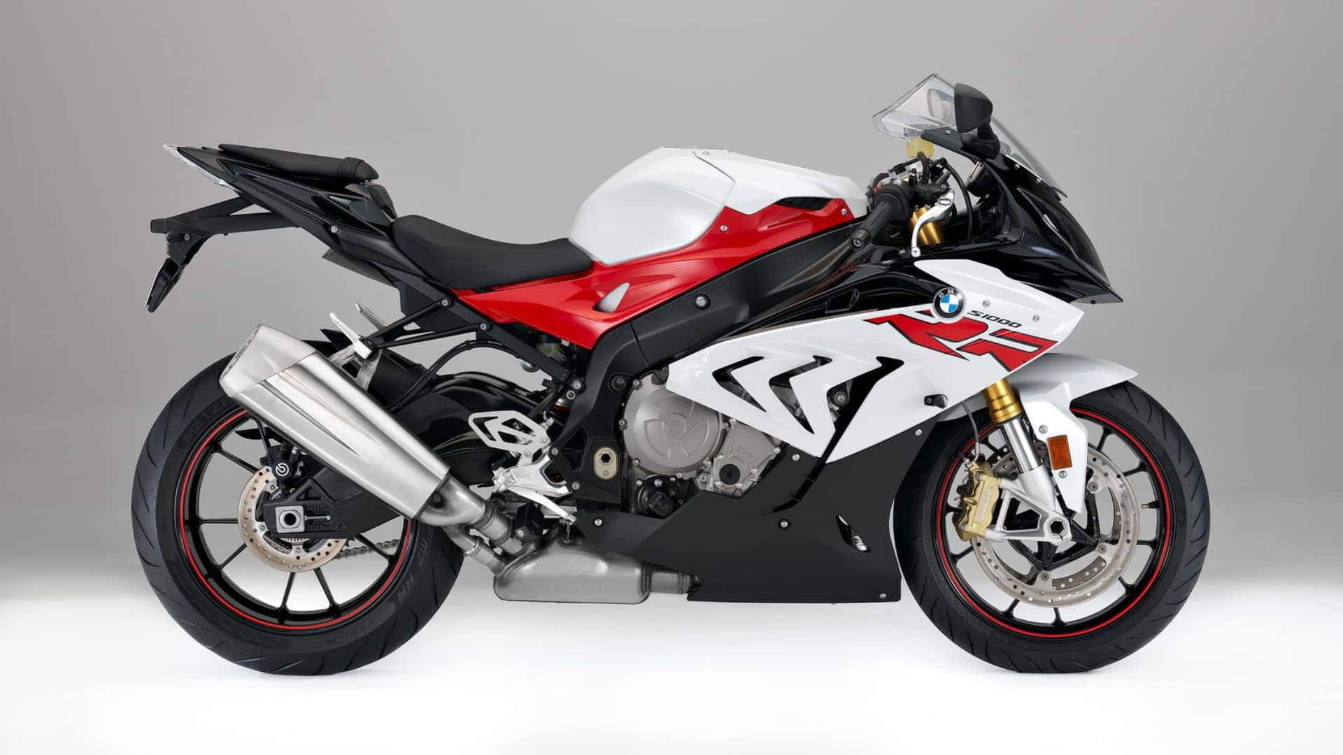 BMW S1000RR, white, red, Full HD Desktop Wallpaper