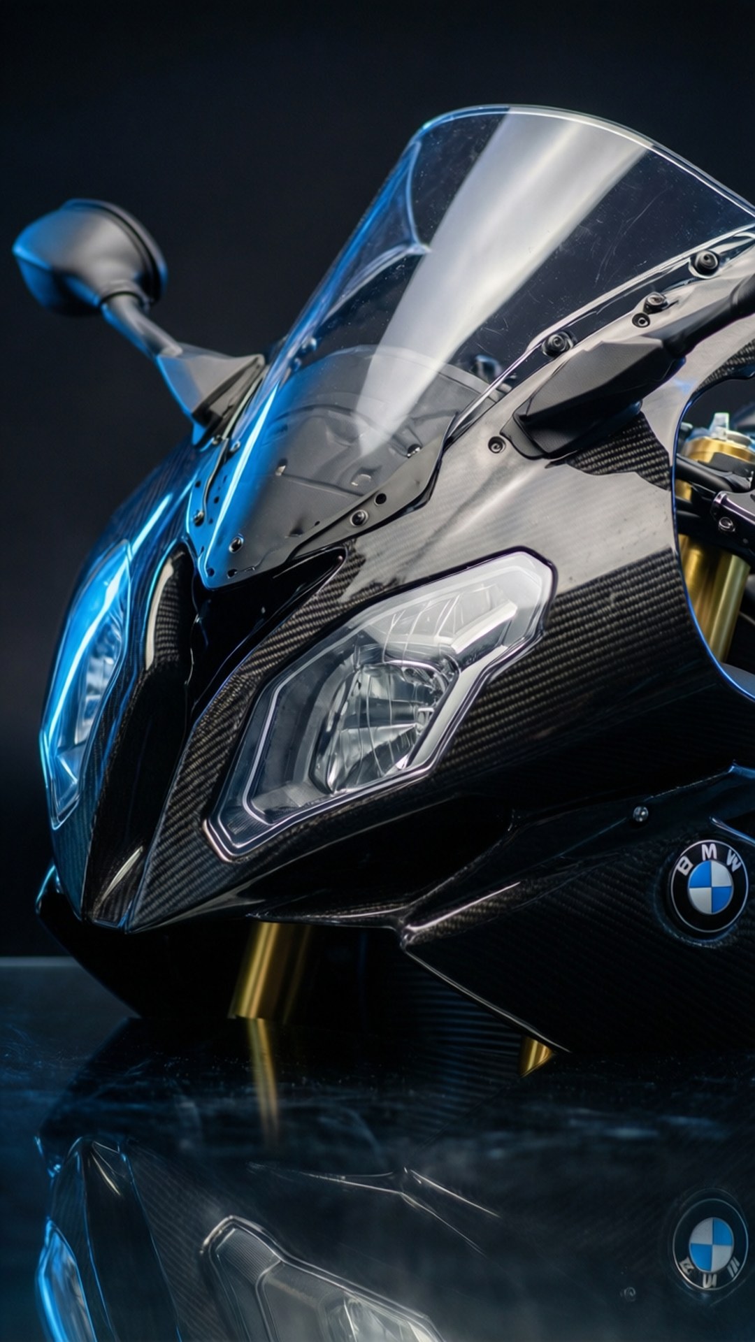 BMW S1000RR, front end, close-up, Full HD Phone Wallpaper