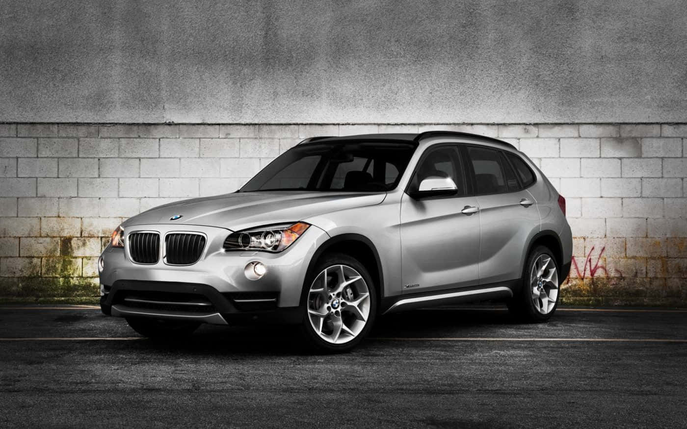BMW X1, silver, SUV, HD Desktop Wallpaper
