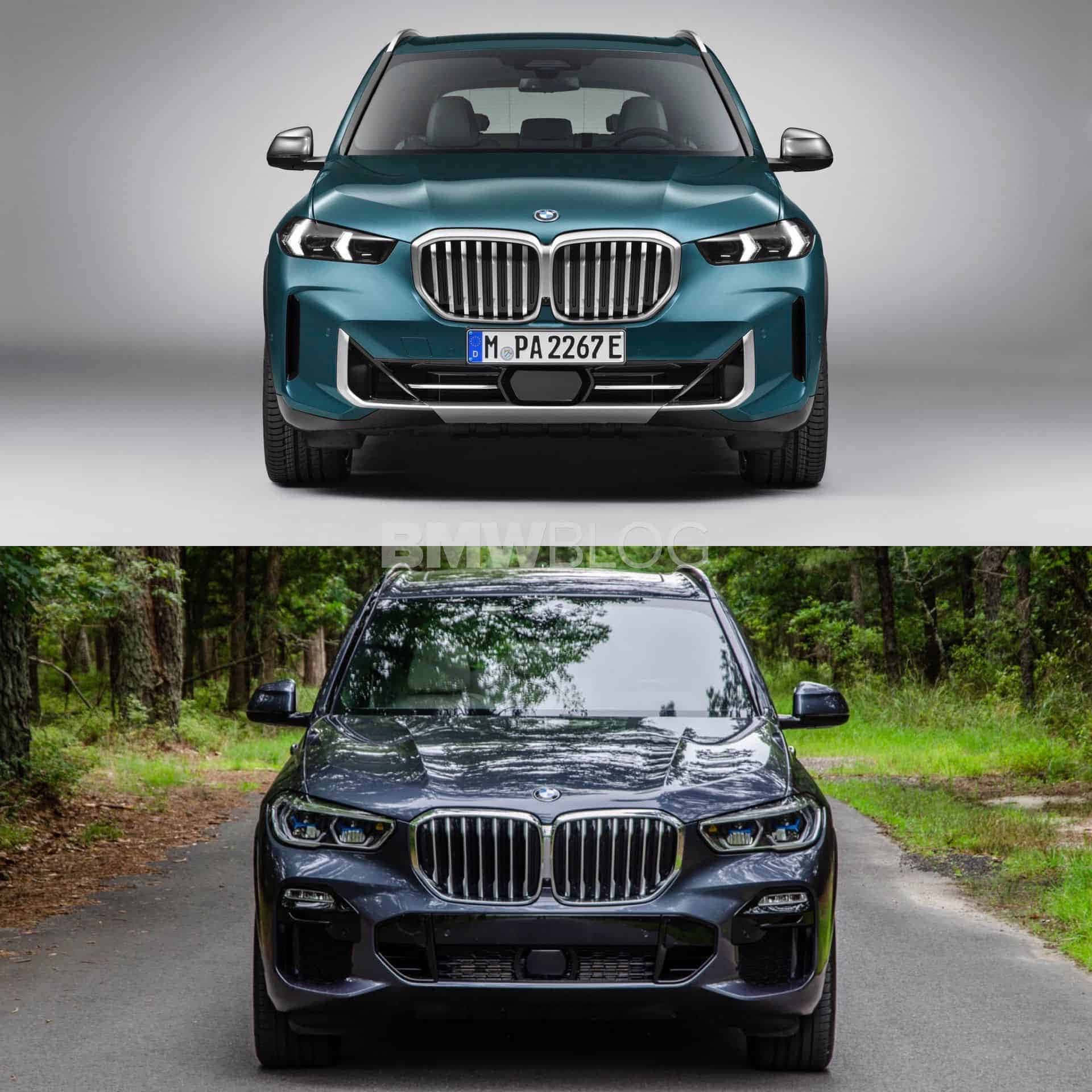 BMW X5, teal, dark gray, Full HD Desktop Wallpaper