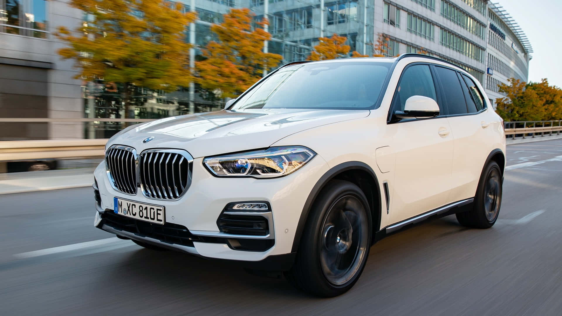 BMW X5, xDrive45e, white, Full HD Desktop Wallpaper