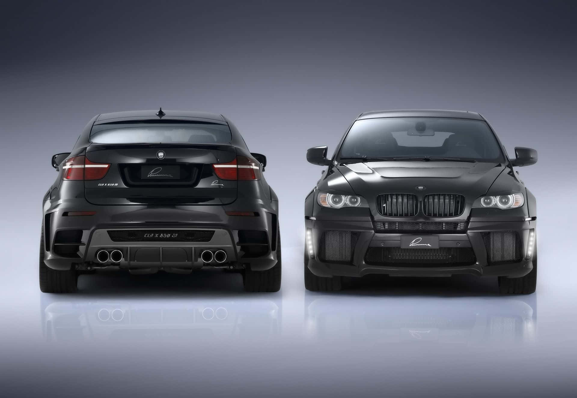 BMW X6, matte black, high-performance cars, Full HD Desktop Wallpaper