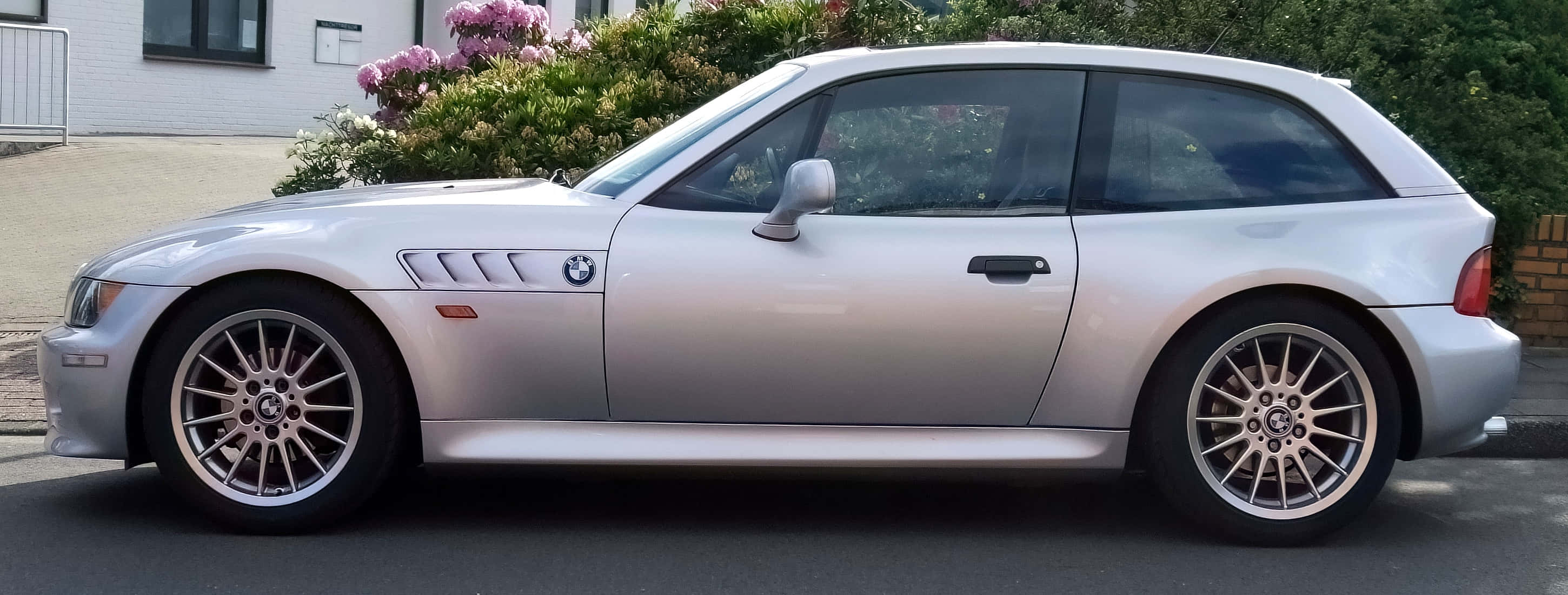 BMW Z3, silver, roadster, 2K Desktop Wallpaper