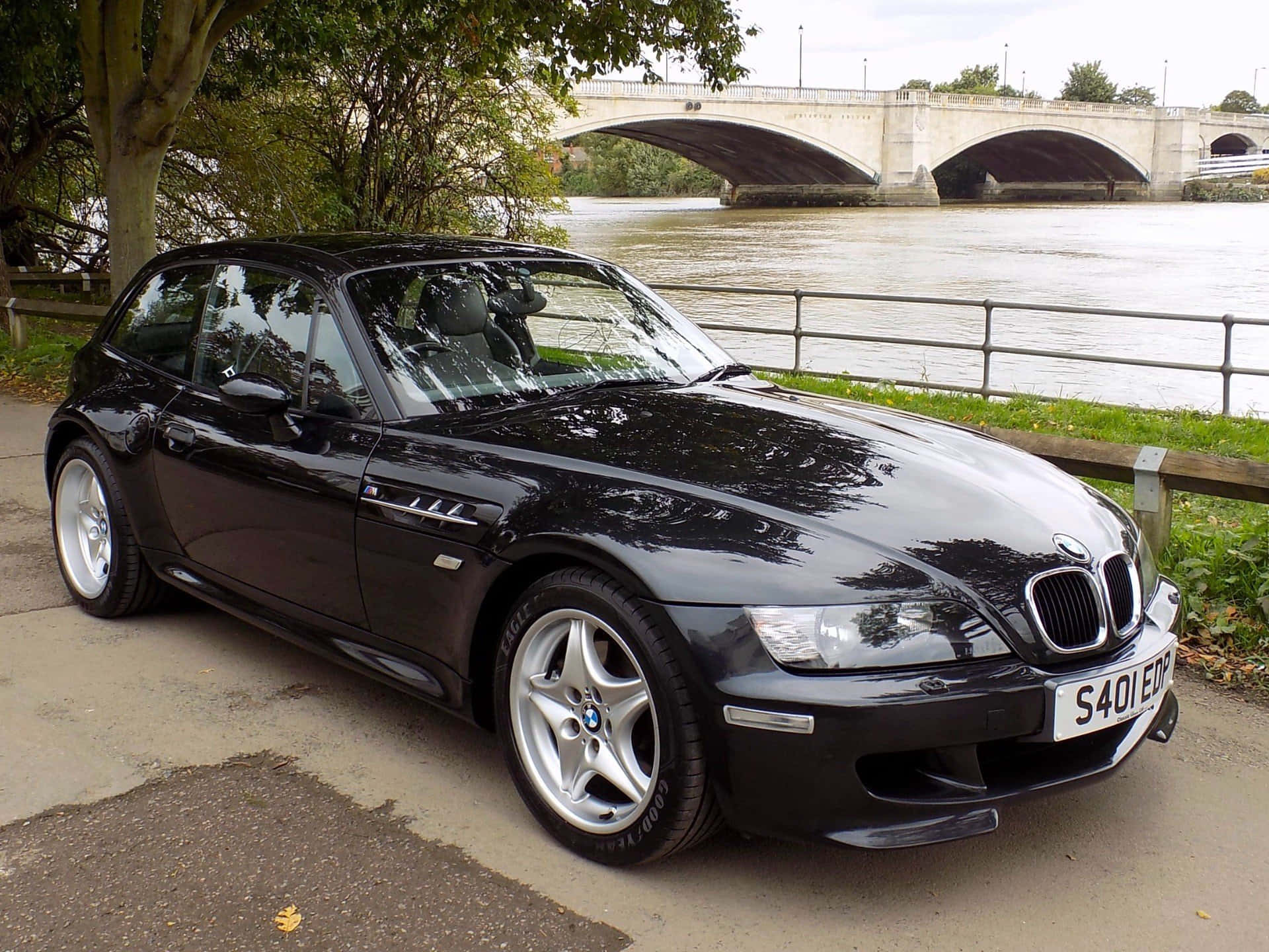 BMW Z3, black, roadster, Full HD Desktop Wallpaper