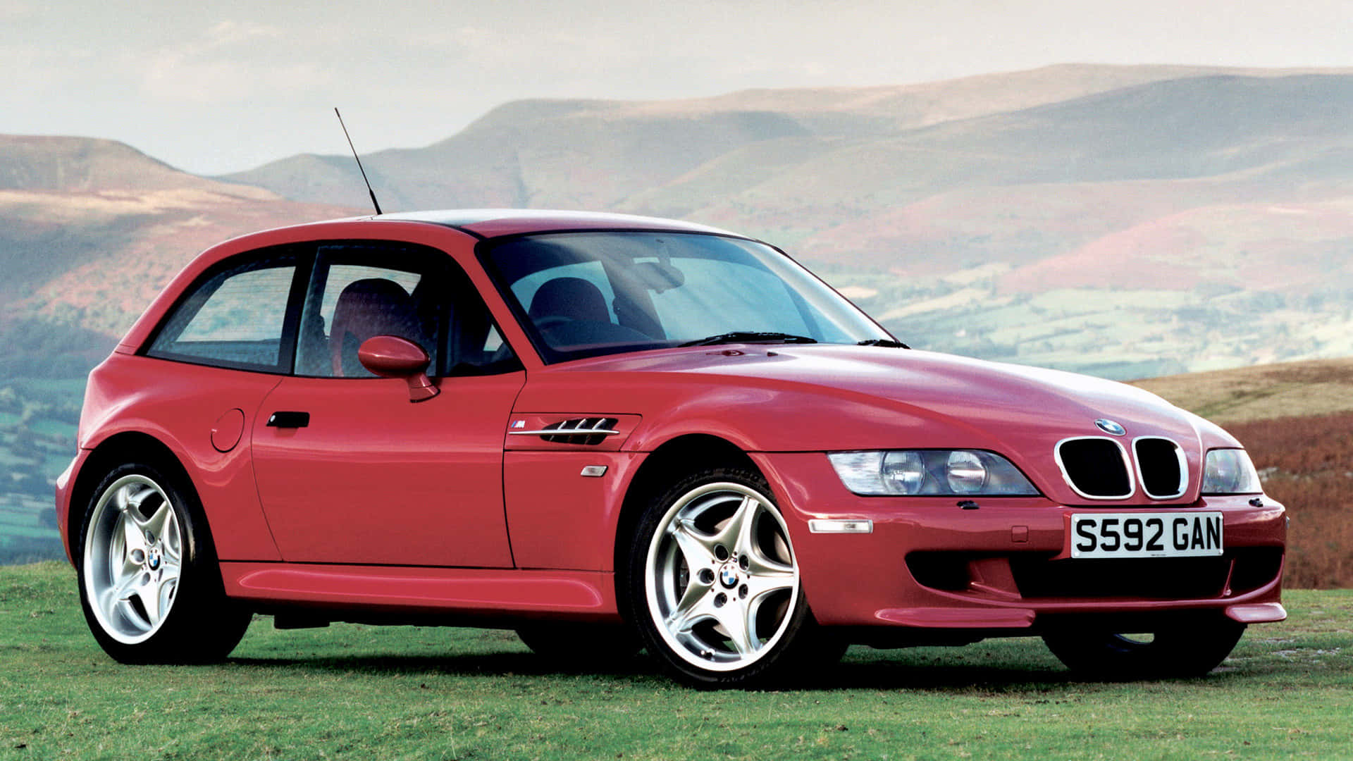 BMW Z3, red, convertible, Full HD Desktop Wallpaper