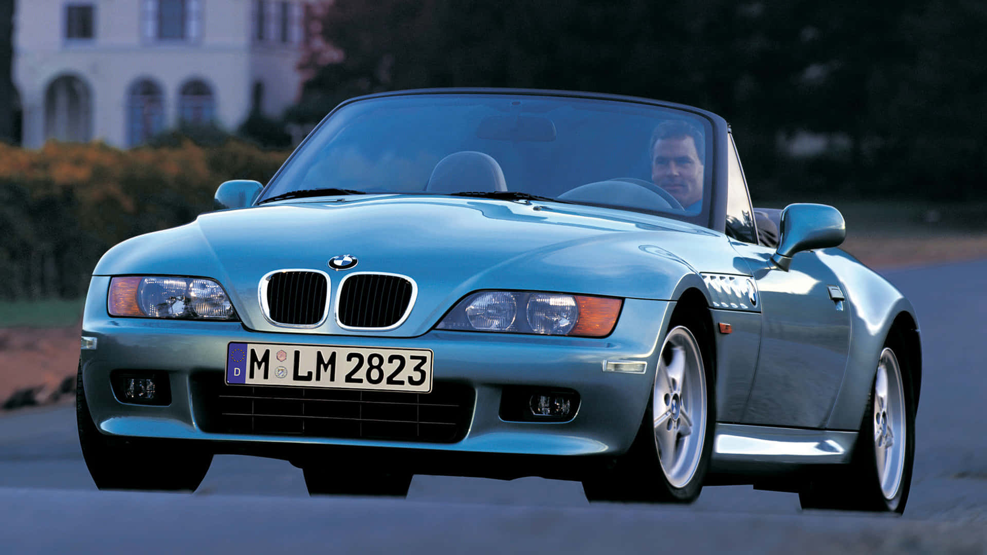 BMW Z3, light blue, roadster, Full HD Desktop Wallpaper