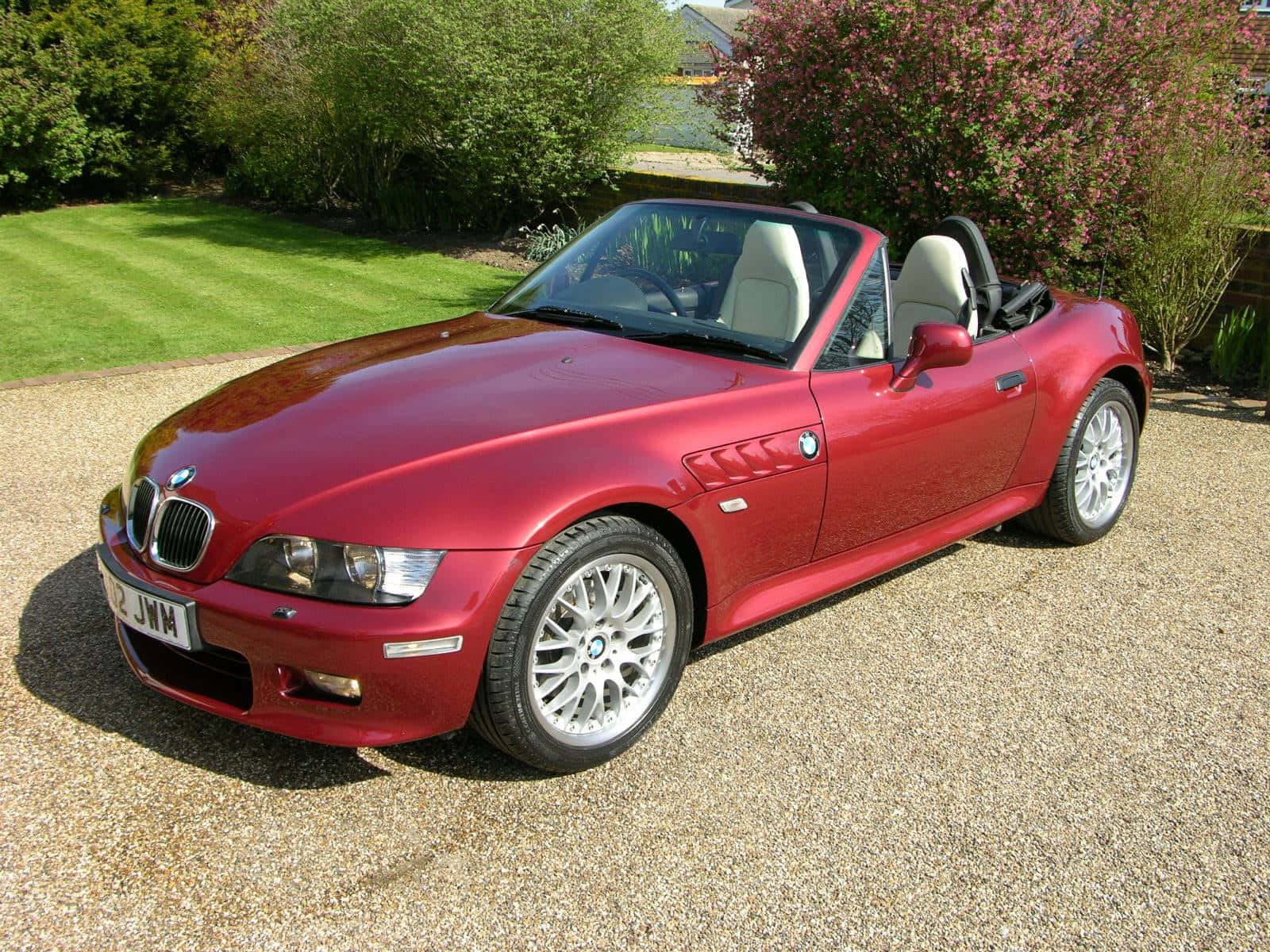 BMW Z3, glossy red, roadster, HD Desktop Wallpaper