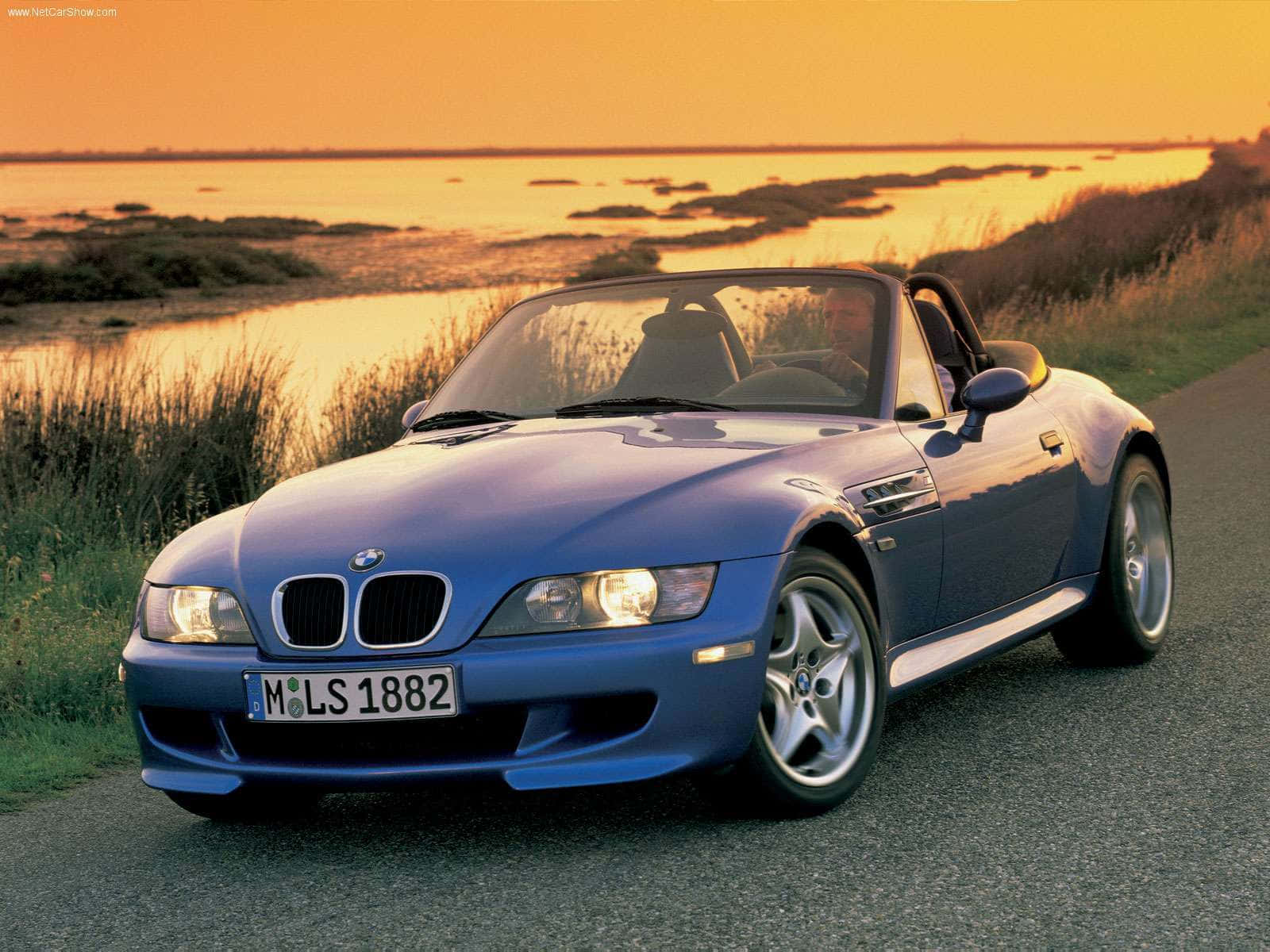 BMW Z3, blue, coastal road, HD Desktop Wallpaper