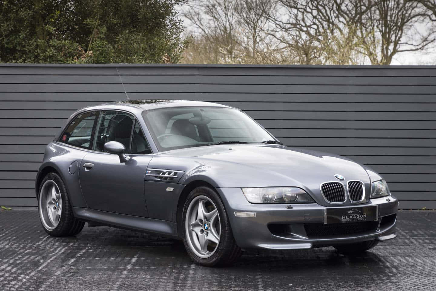 BMW Z3, silver, wet pavement, HD Desktop Wallpaper