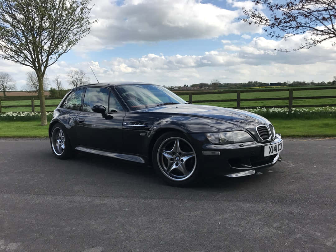 BMW Z3, black, convertible roadster, SD Desktop Wallpaper