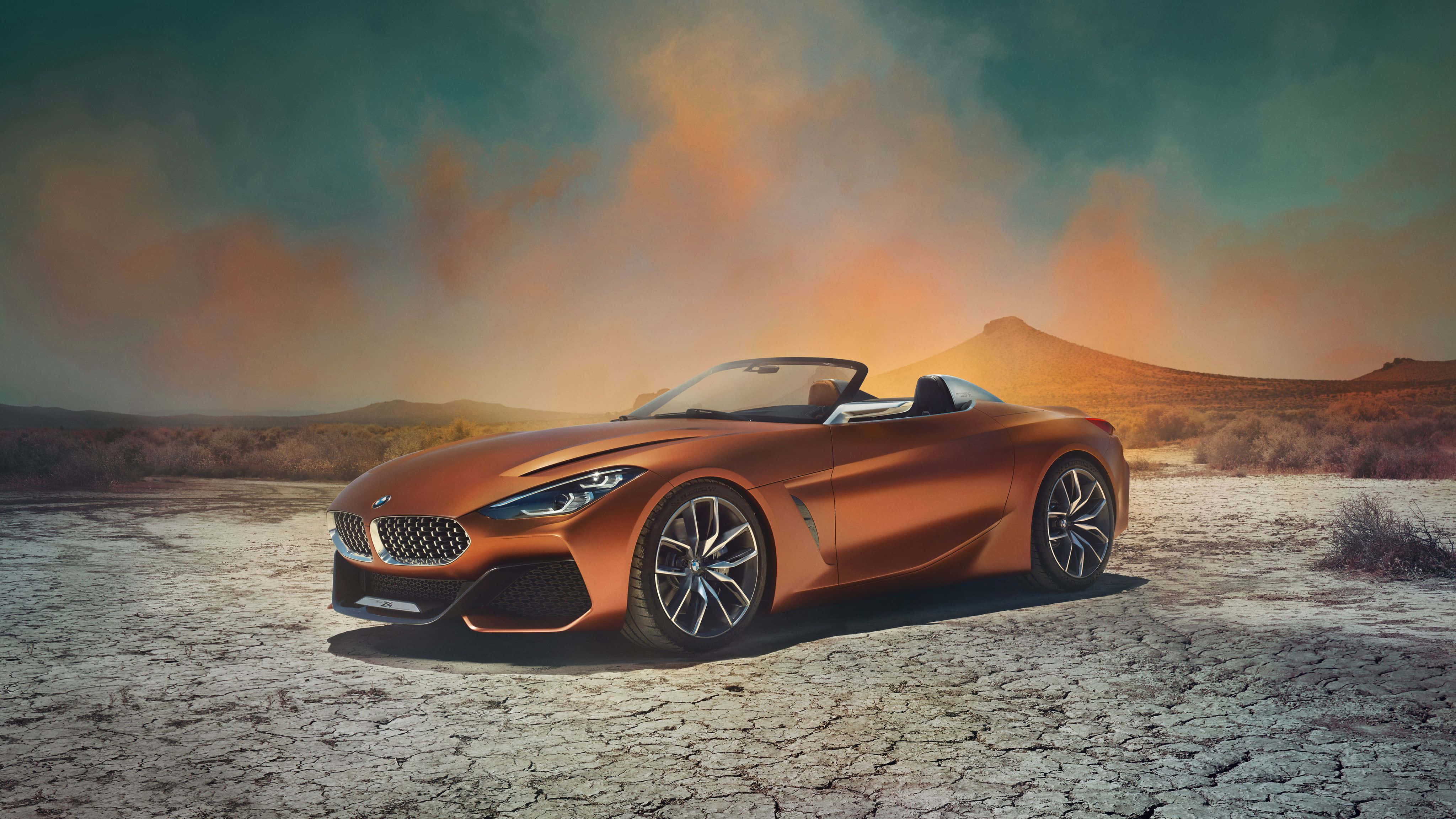 BMW Z4, bronze, convertible, 4K Desktop Wallpaper
