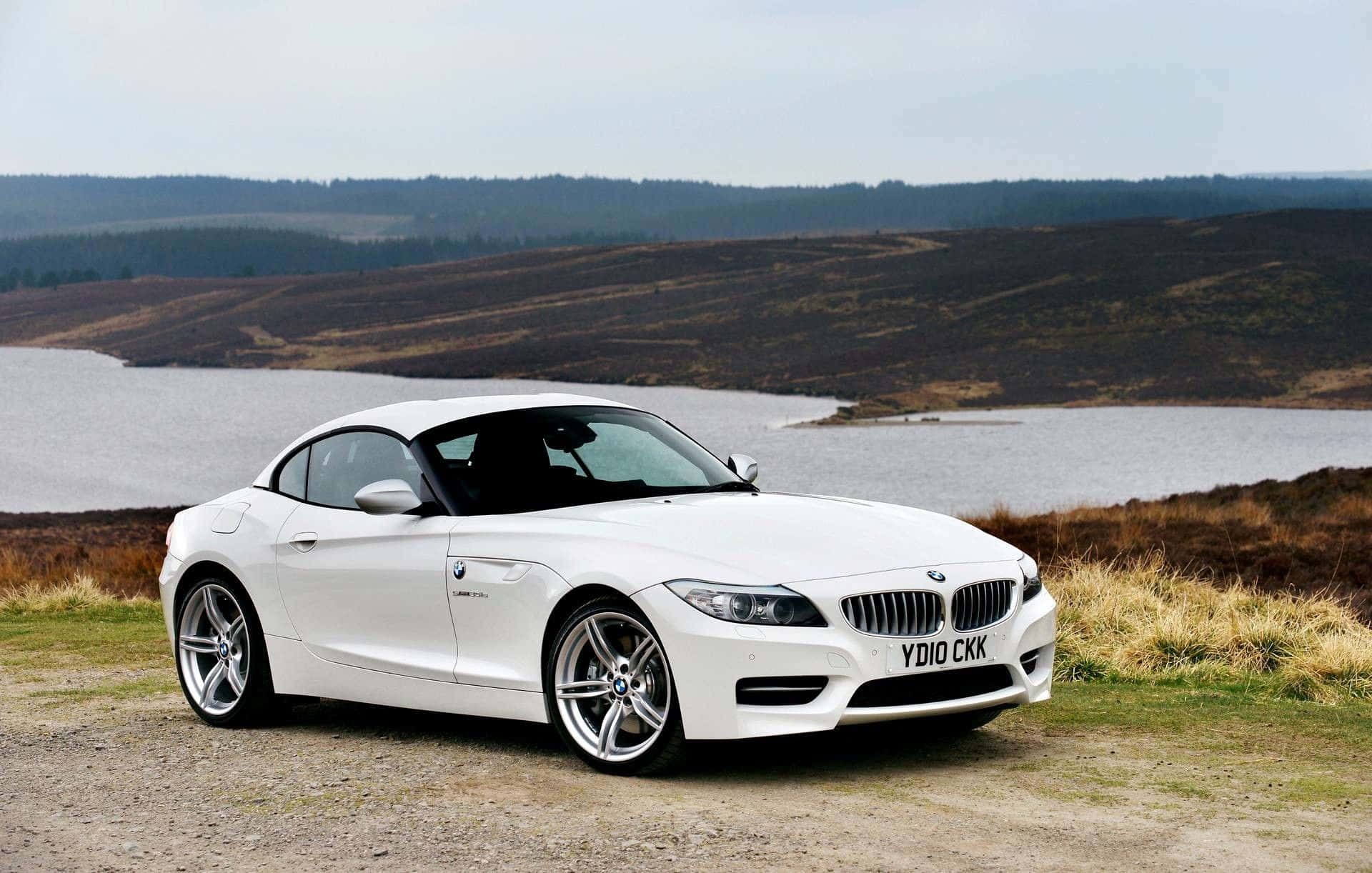 BMW Z4, white, convertible, Full HD Desktop Wallpaper