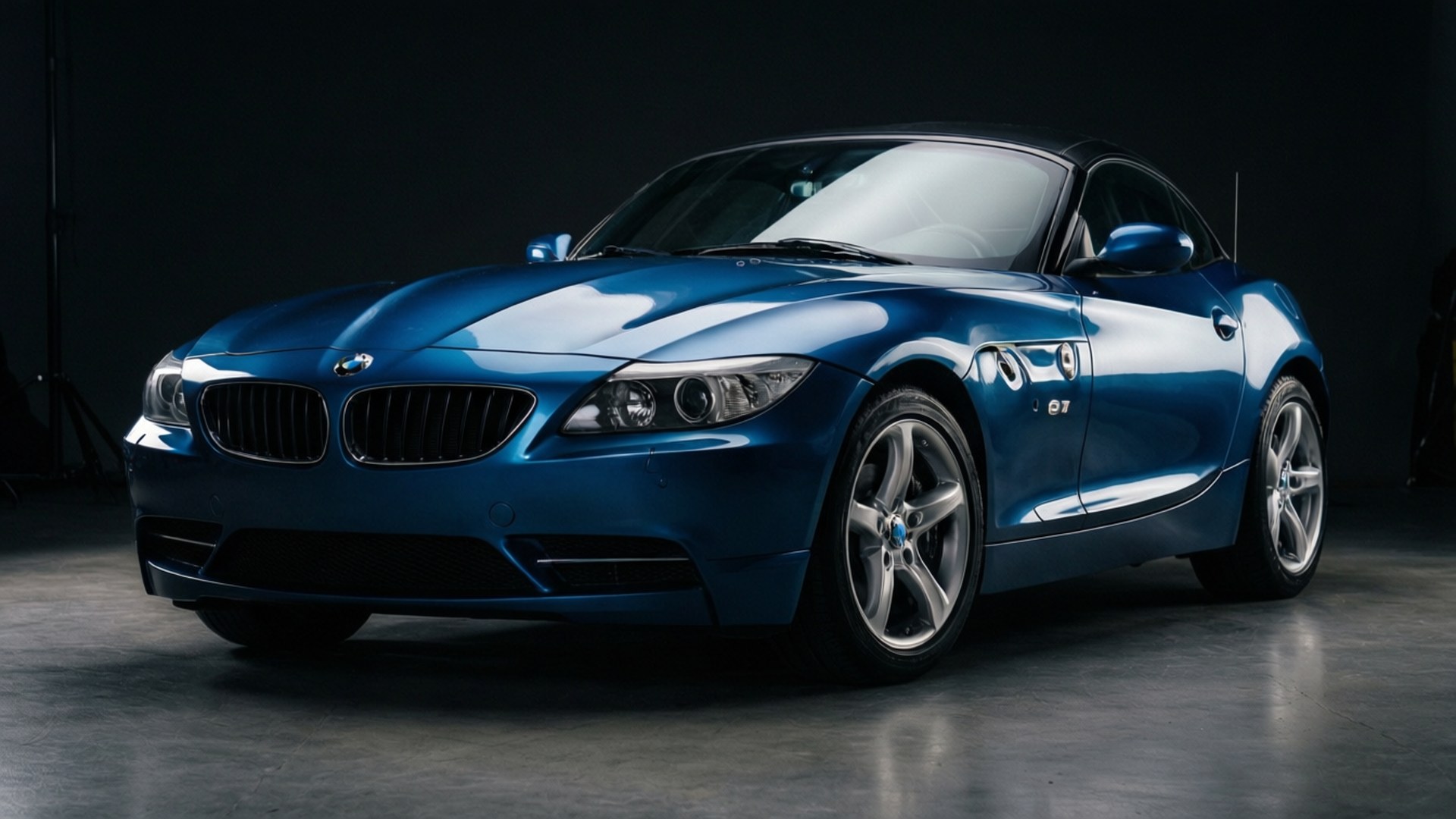 BMW Z4, studio lighting, showroom-quality, Full HD Desktop Wallpaper