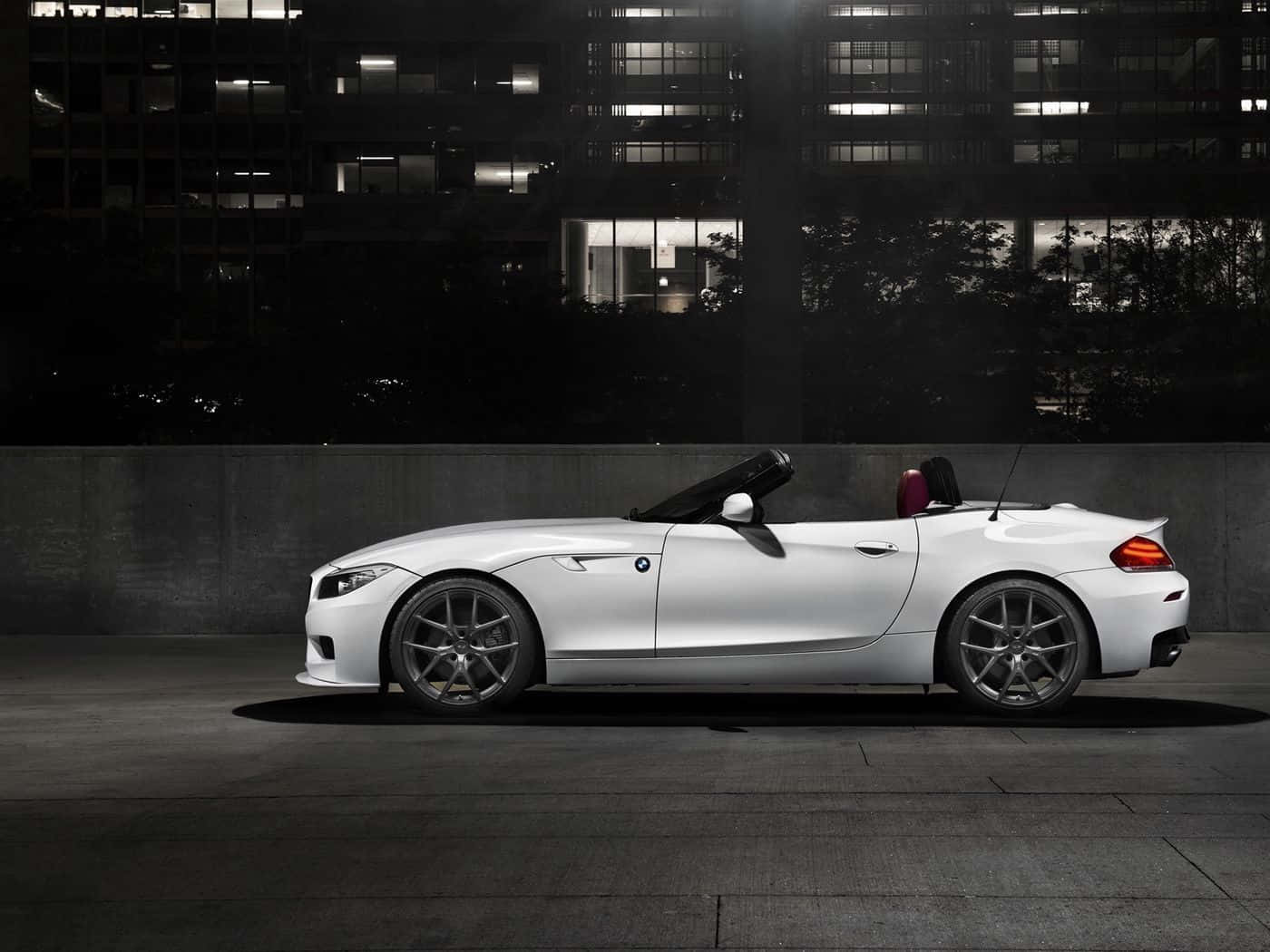 BMW Z4, white, convertible, HD Desktop Wallpaper