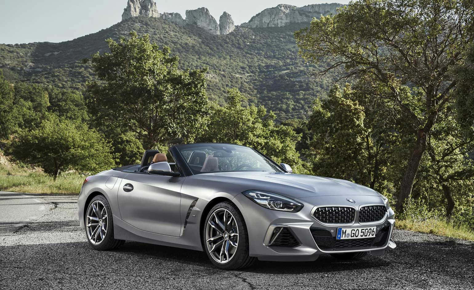 BMW Z4, silver, convertible, HD Desktop Wallpaper