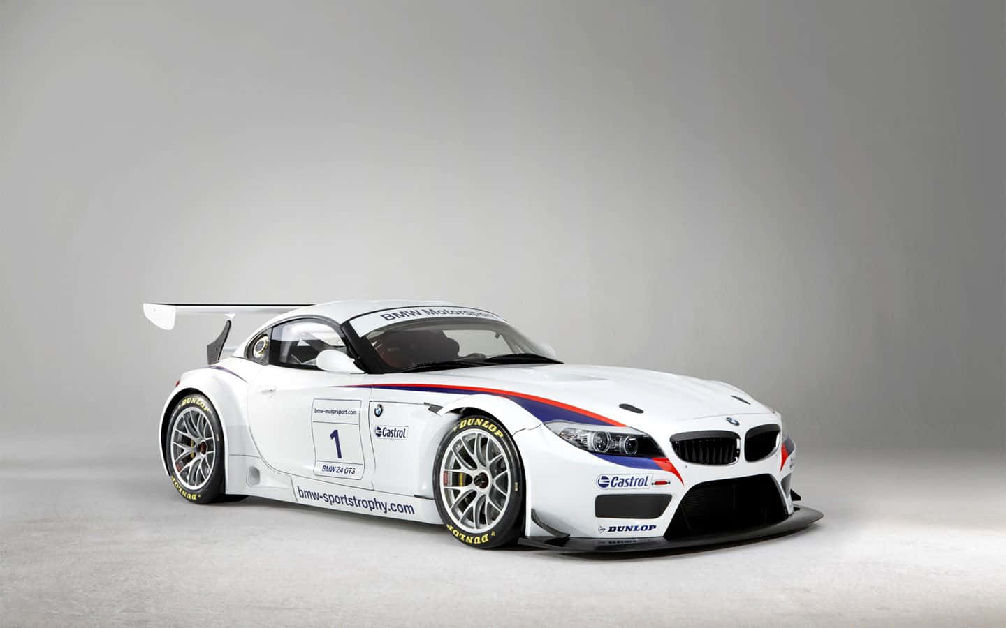 BMW Z4, white, red blue stripes, HD Desktop Wallpaper