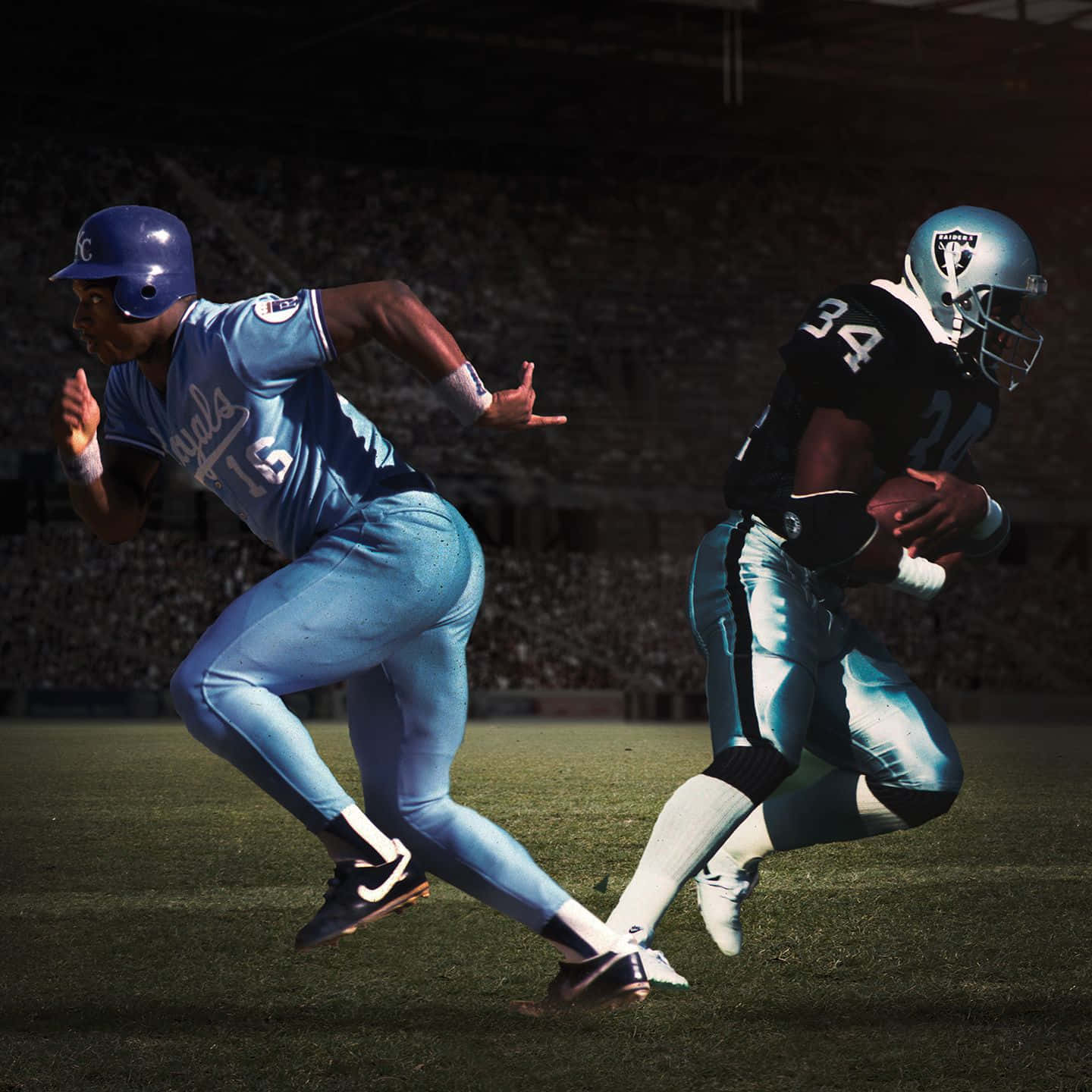 Bo Jackson, blue uniform, black uniform, HD Desktop Wallpaper