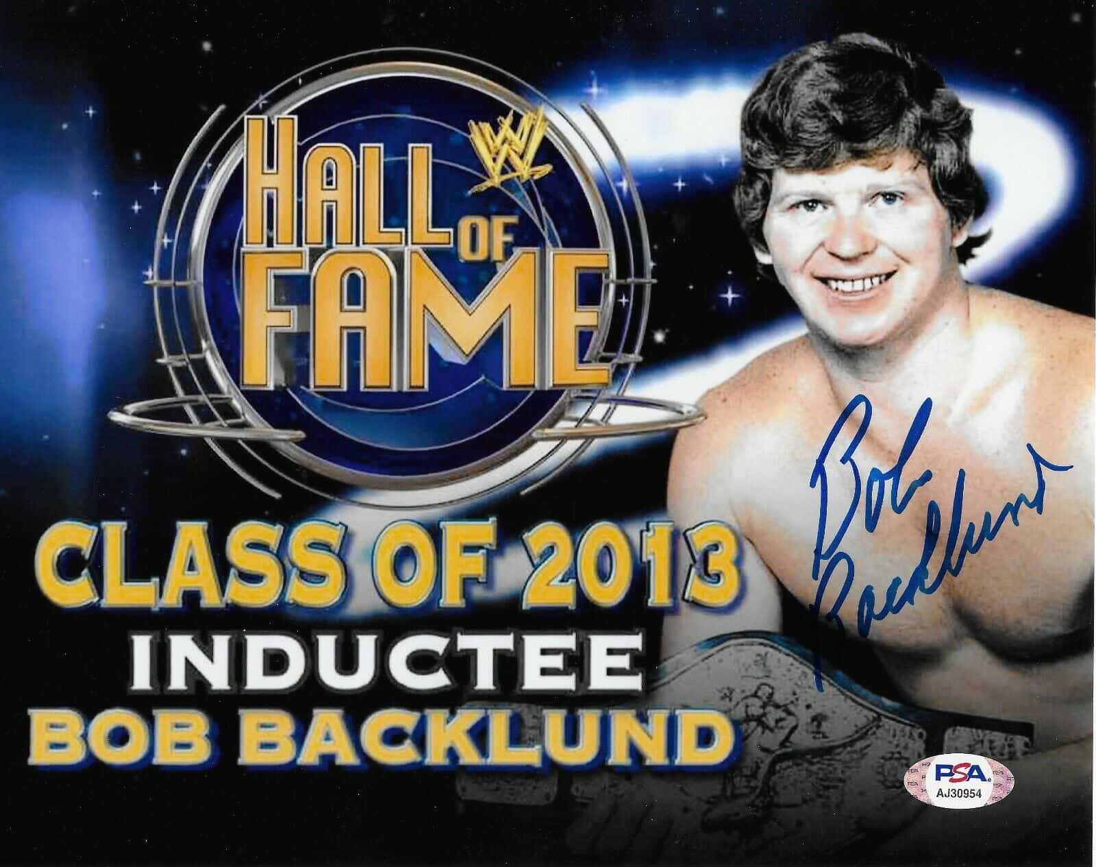 Bob Backlund, 2013 WWE Hall of Fame, signed WWE Hall of Fame 2013 induction photo, HD Desktop Wallpaper