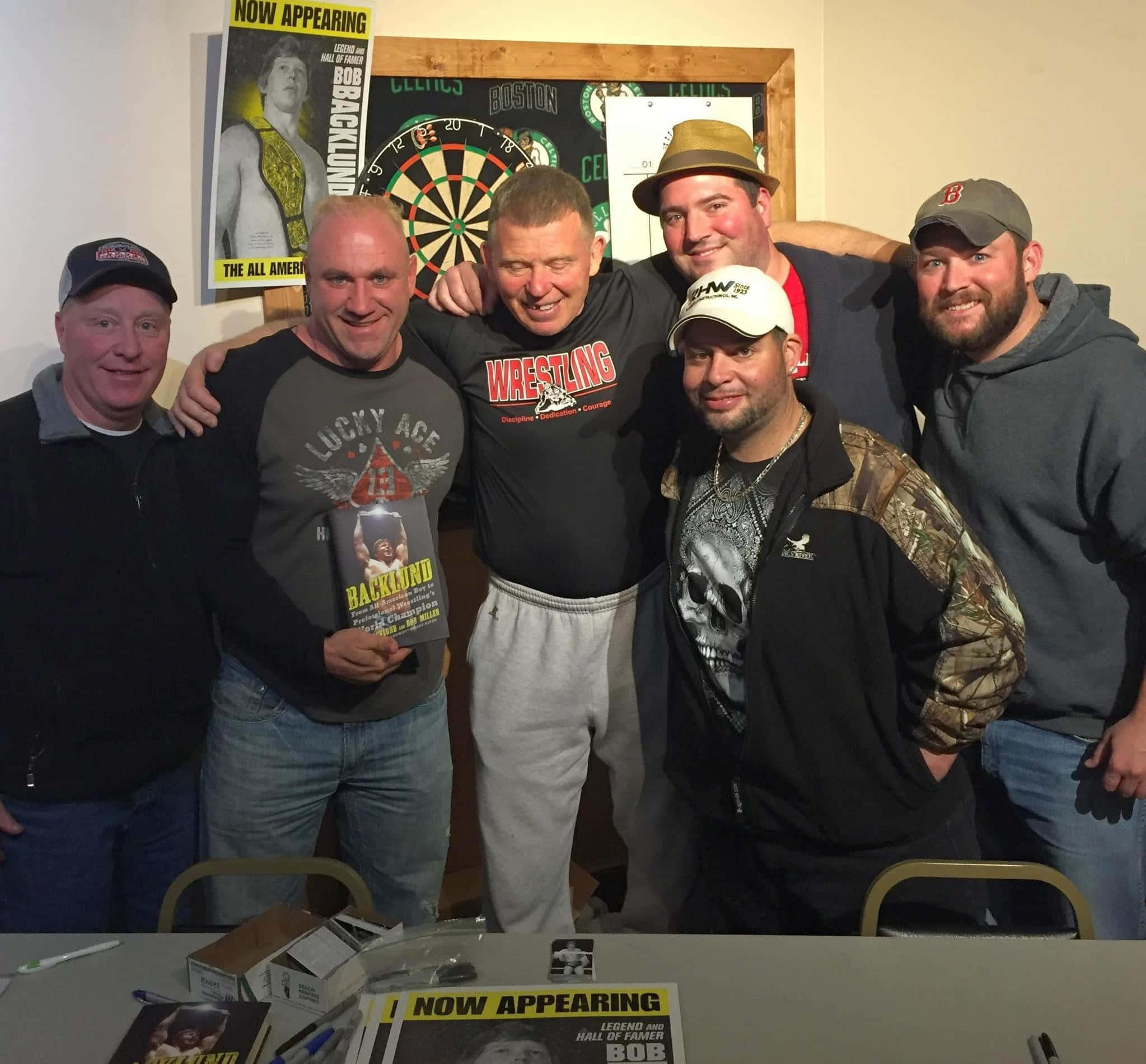Bob Backlund, book signing, dartboard, Full HD Desktop Wallpaper
