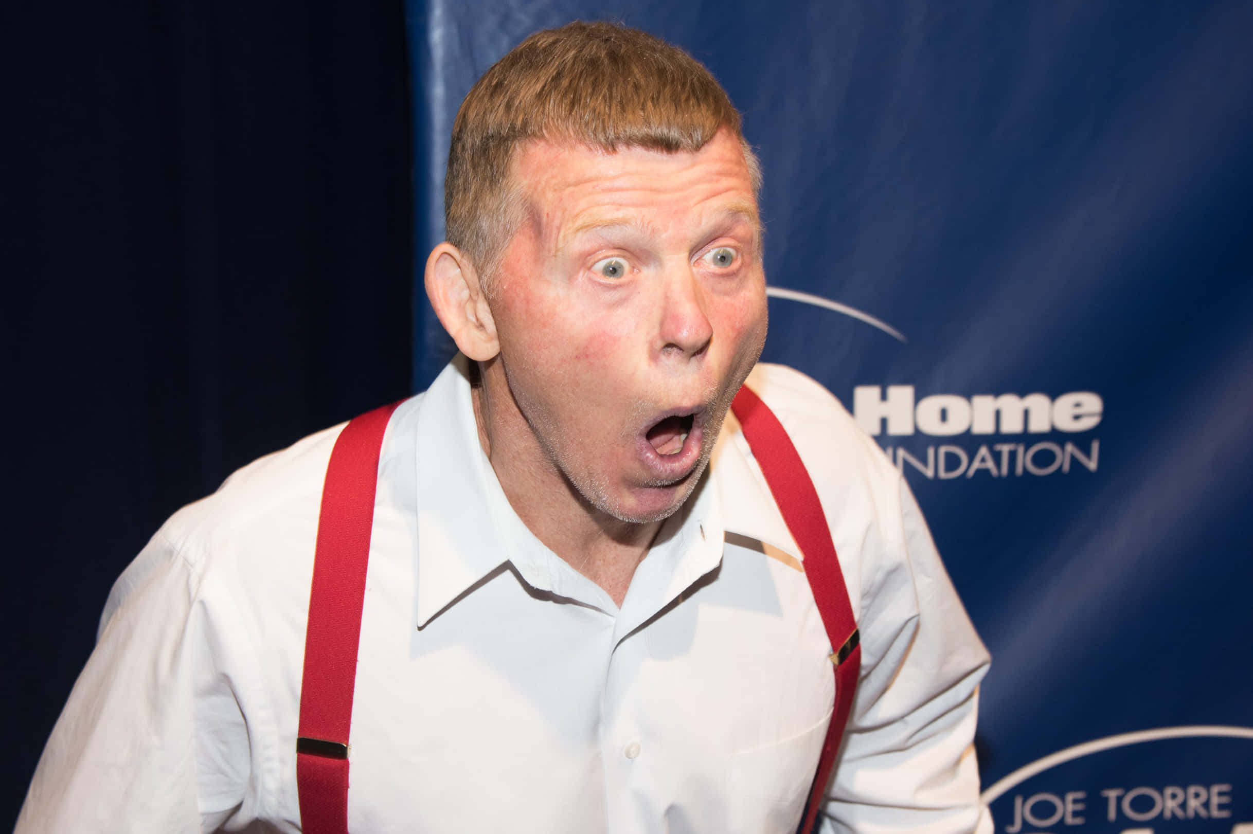 Bob Backlund, white shirt, red suspenders, Full HD Desktop Wallpaper
