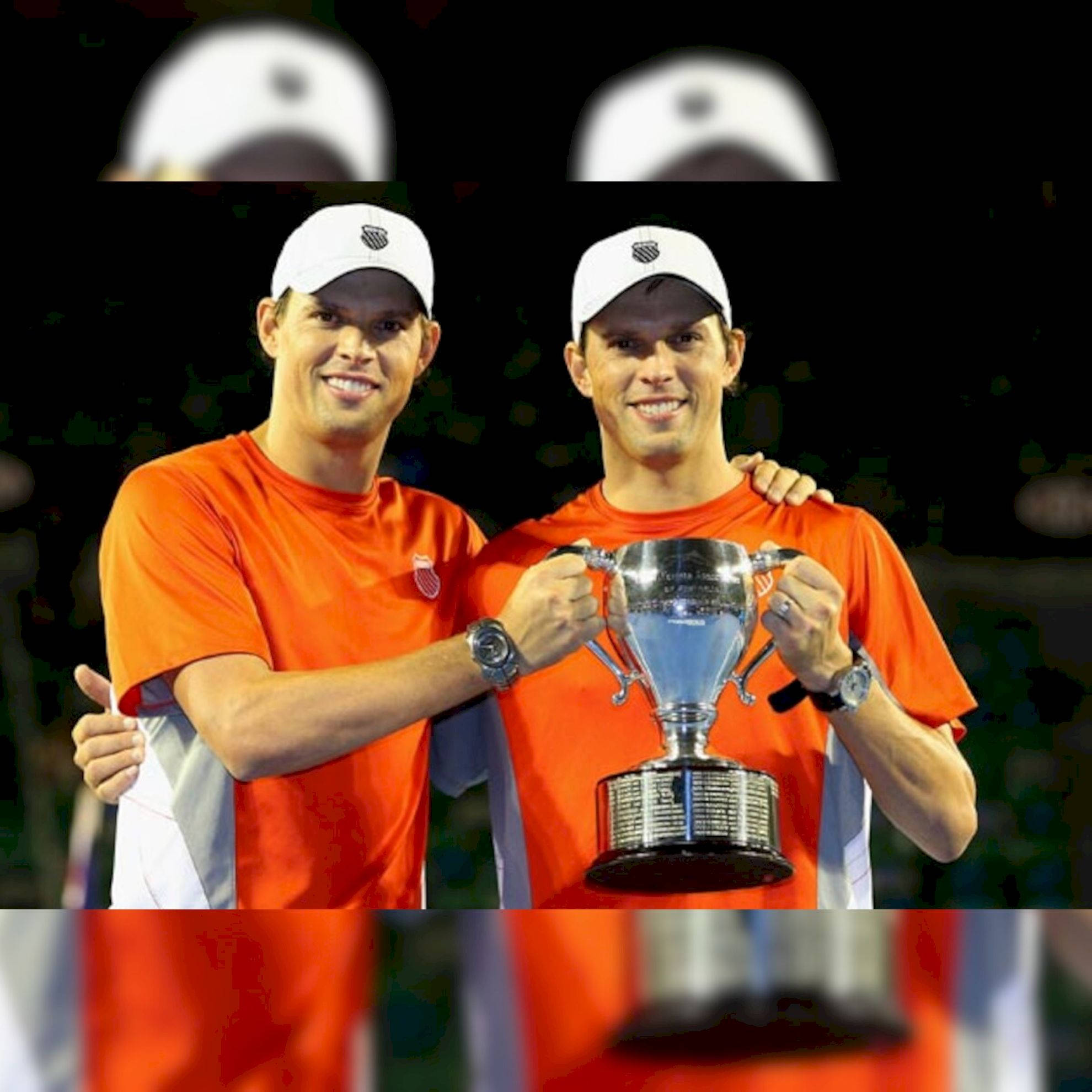 Bob Bryan, brother, orange shirts, Full HD Desktop Wallpaper