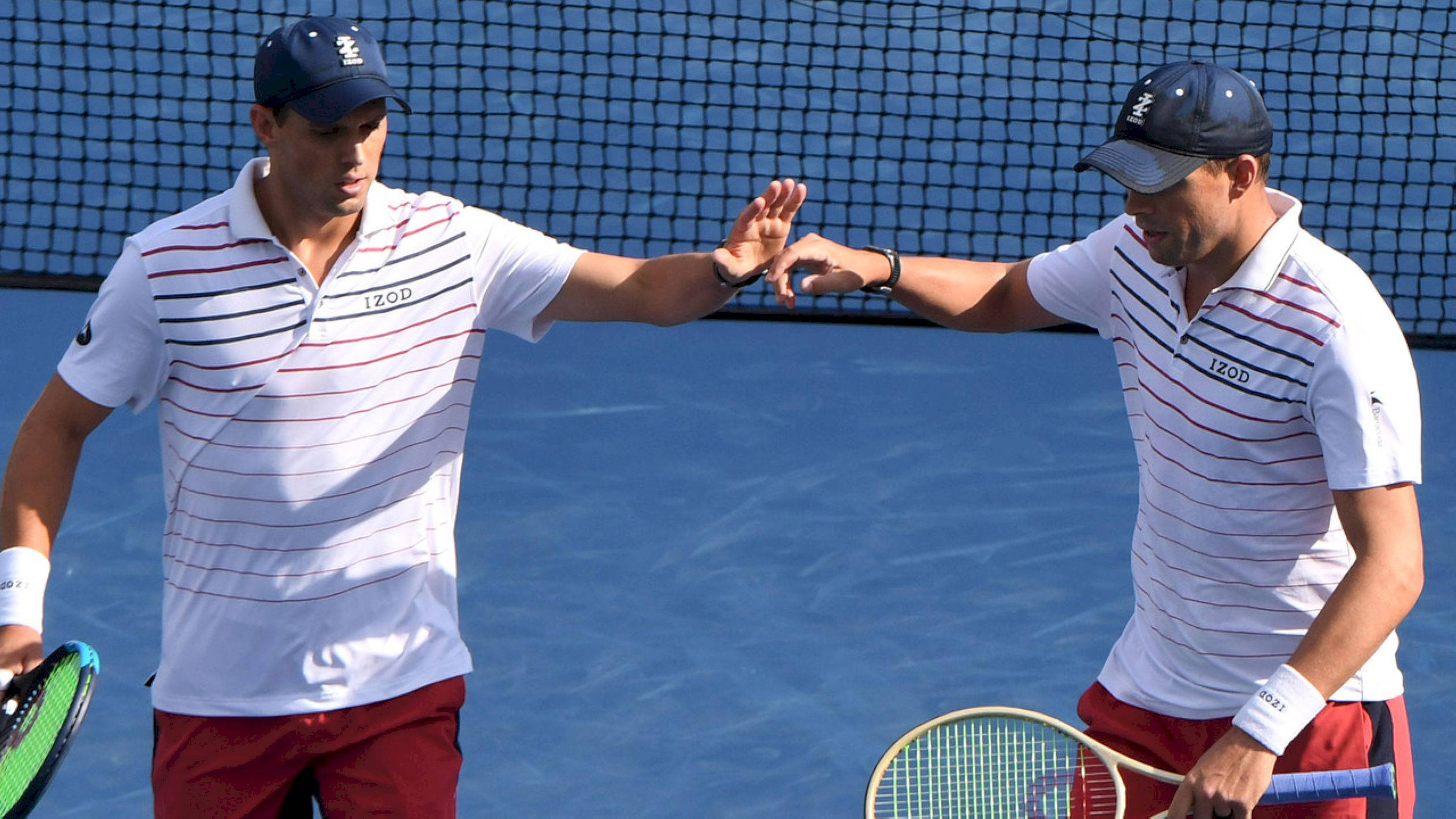 Bob Bryan, twin, striped shirts, Full HD Desktop Wallpaper