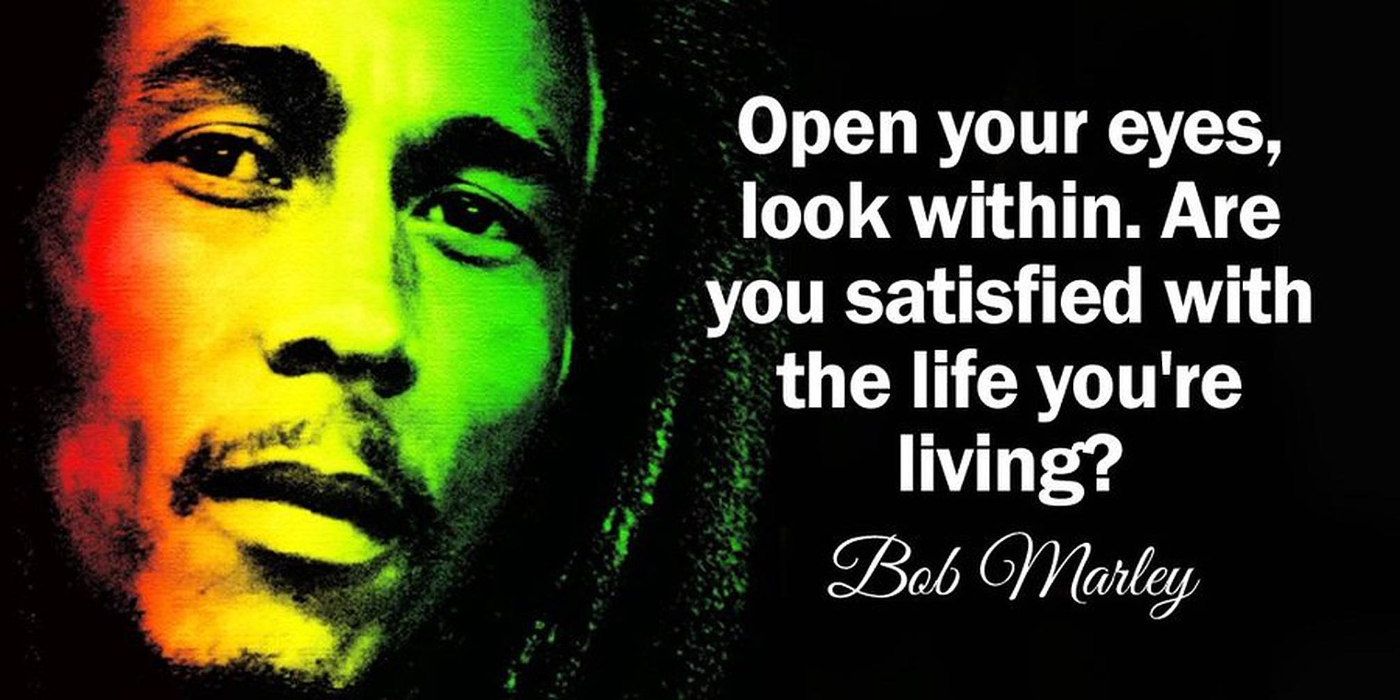 Bob Marley, red green yellow gradient lighting, inspirational quote, Full HD Desktop Wallpaper