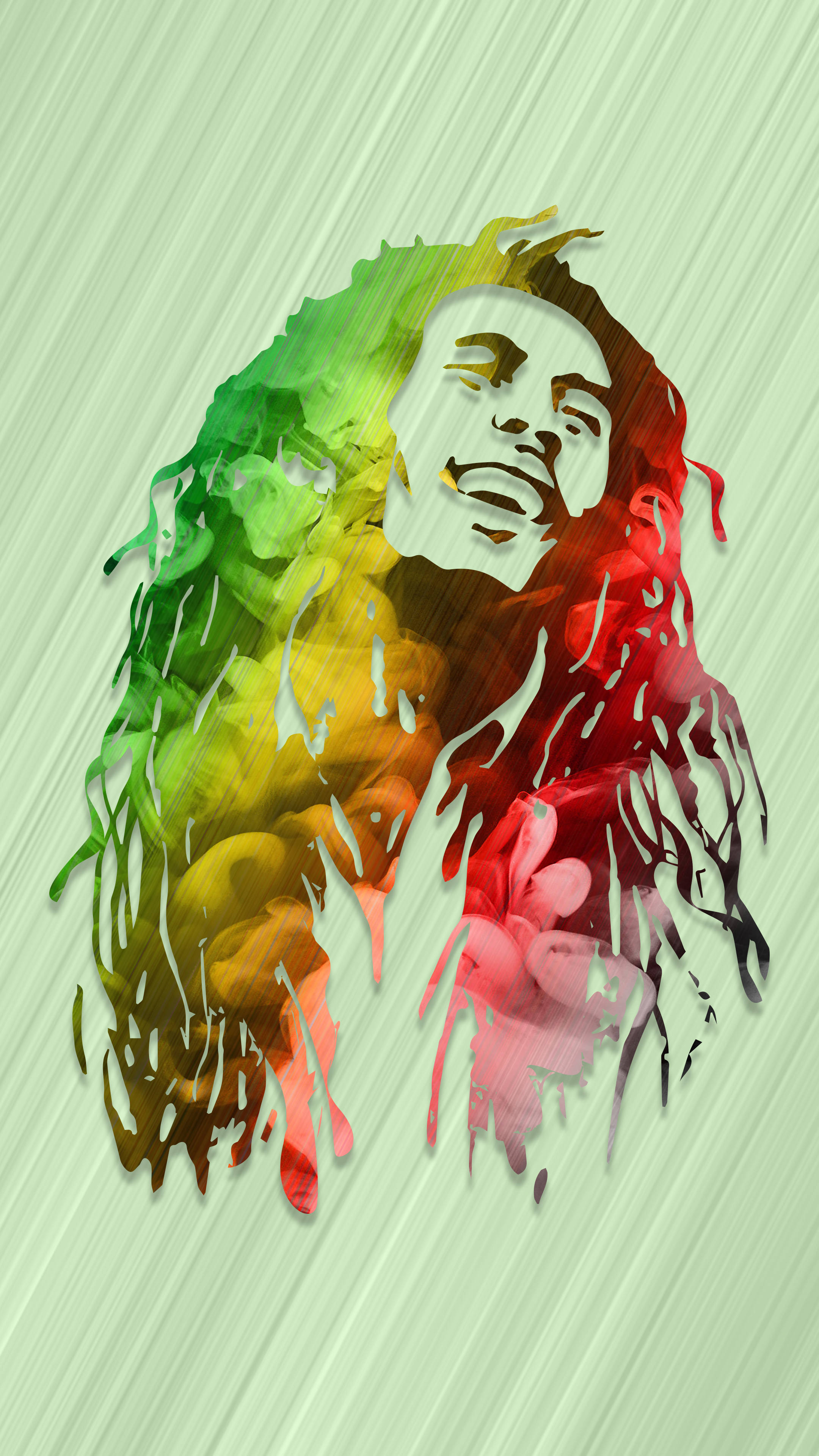 Bob Marley, dreadlocks, Rastafarian colors, 4K Phone Wallpaper