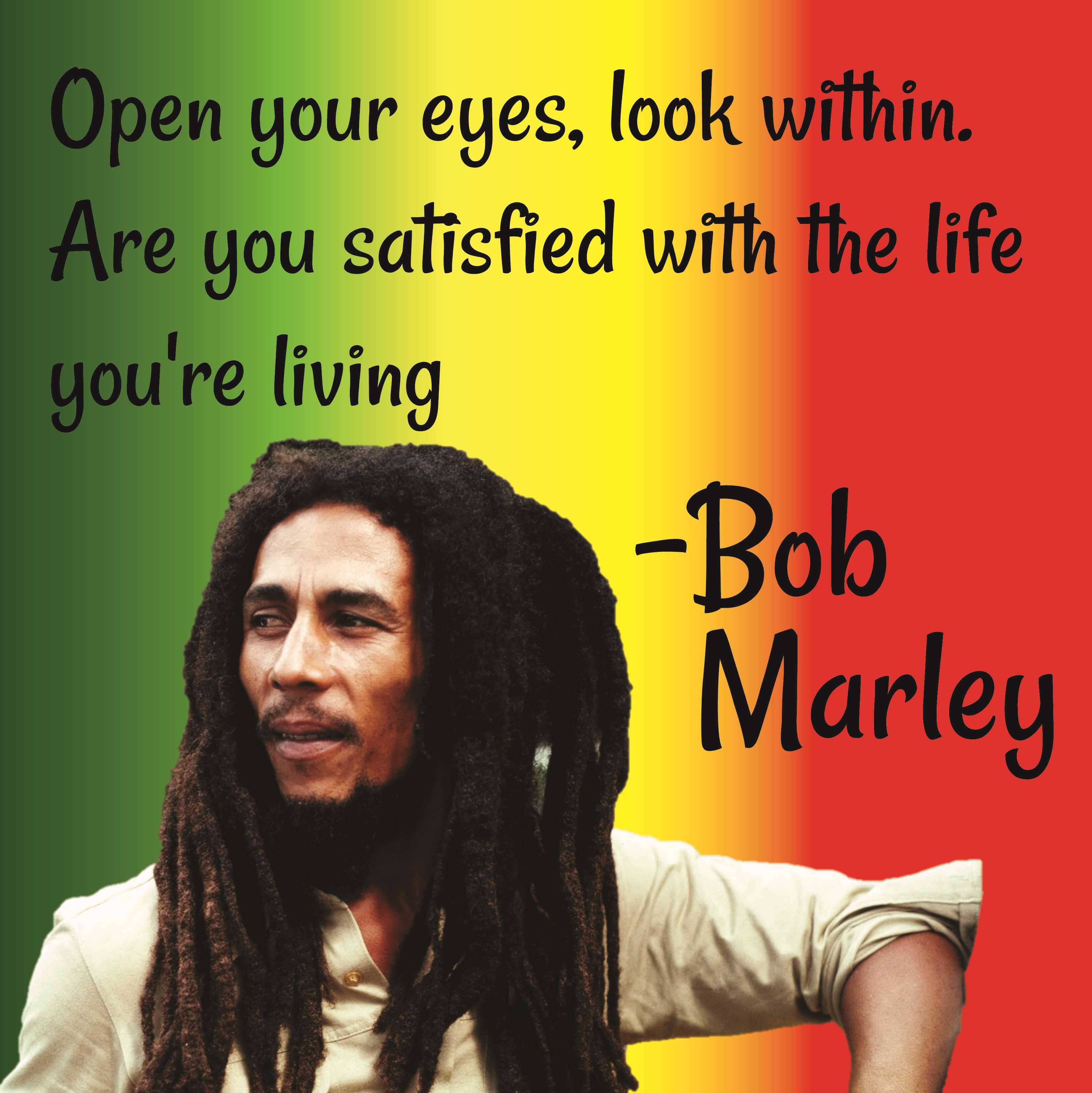 Bob Marley, reggae quotes, vibrant rainbow gradient background, 2K Phone Wallpaper