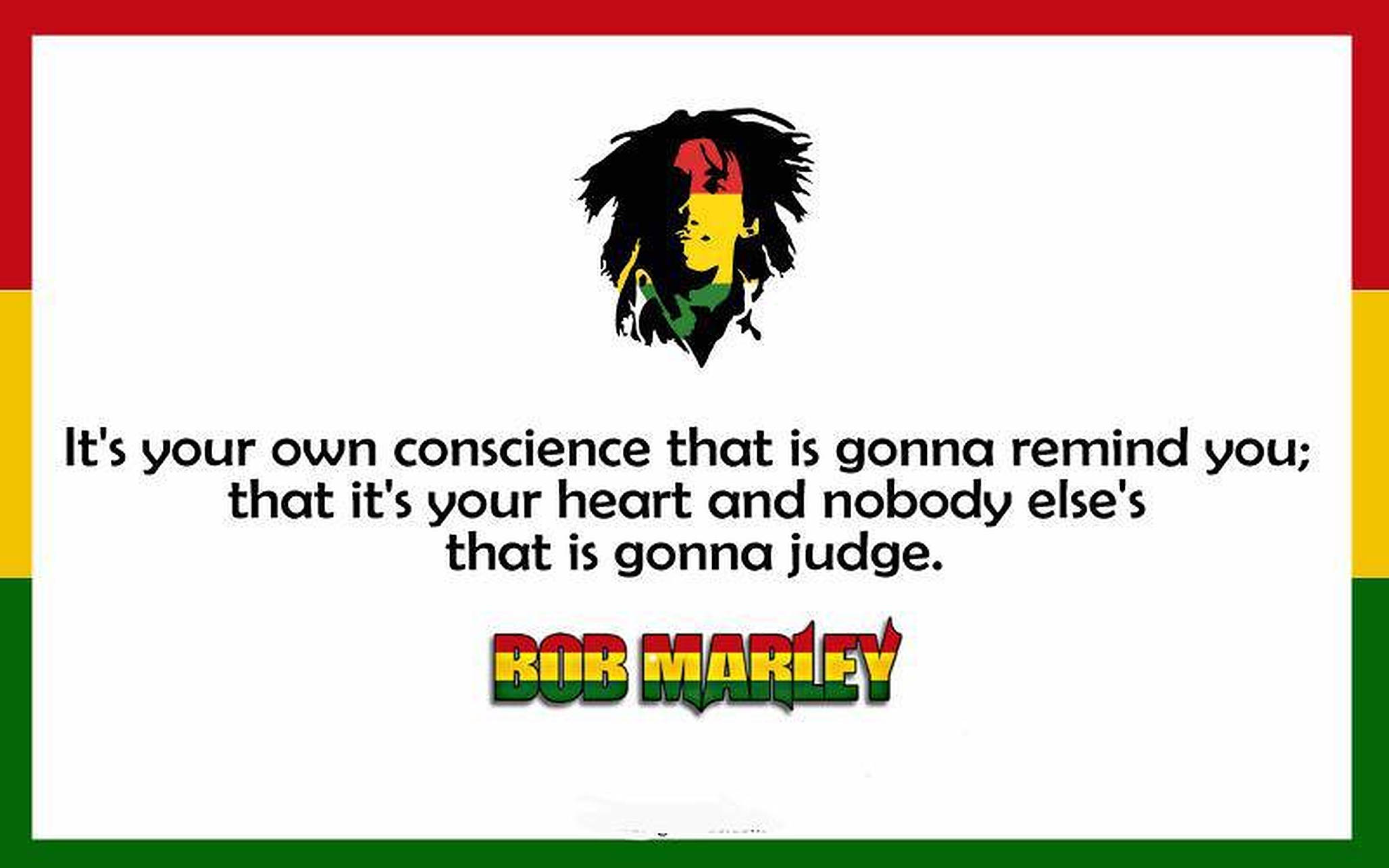 Bob Marley, Rastafarian colors, red yellow and green stripes, Full HD Desktop Wallpaper