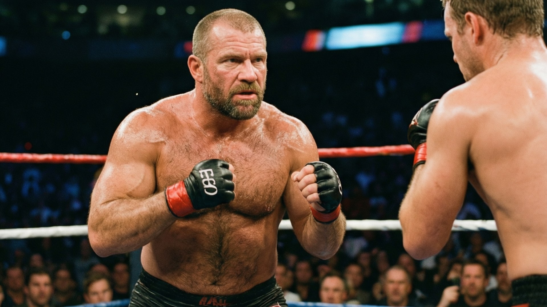 Bob Sapp, ring, crowd, Full HD Desktop Wallpaper