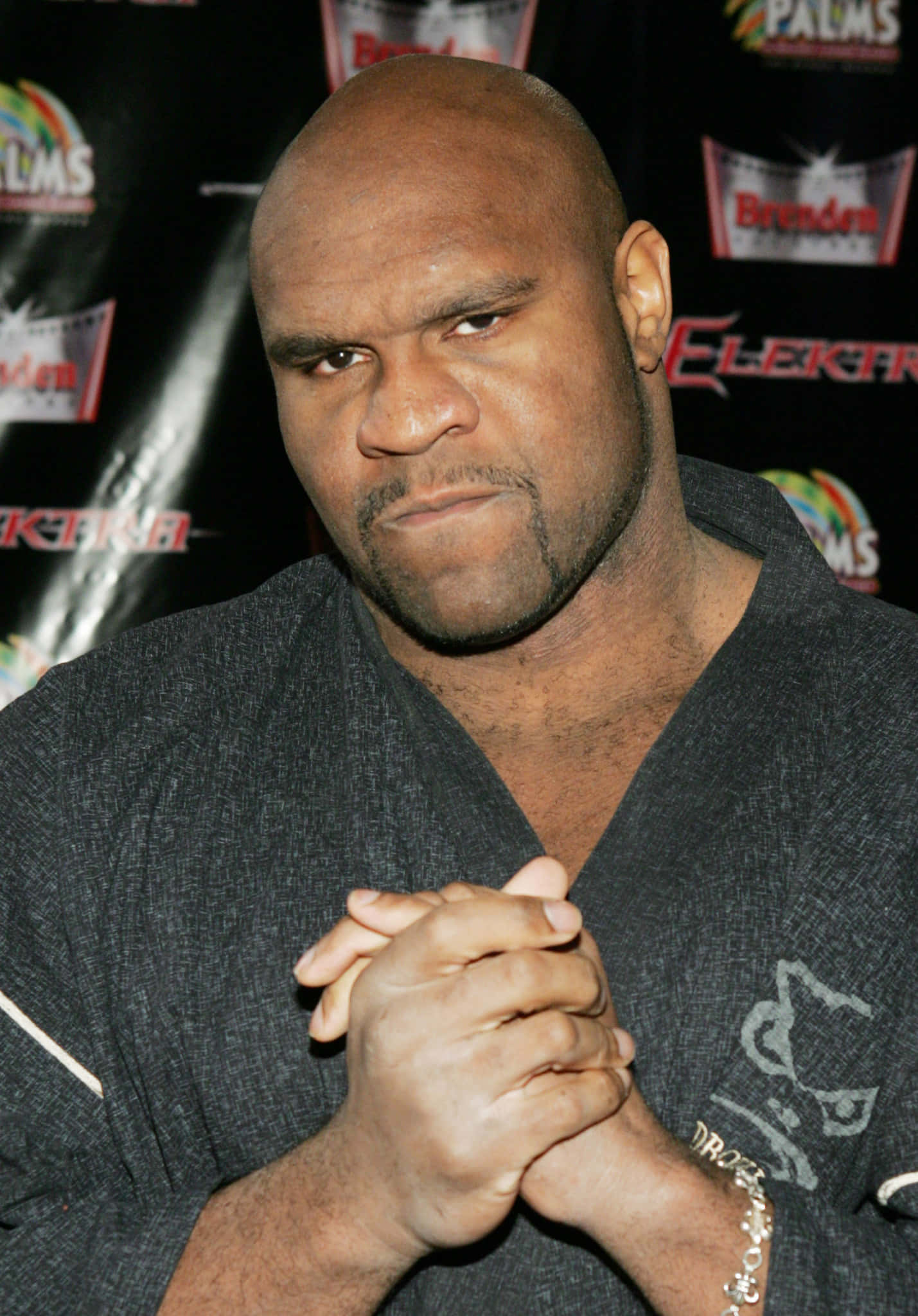 Bob Sapp, bald, serious expression, Full HD Phone Wallpaper