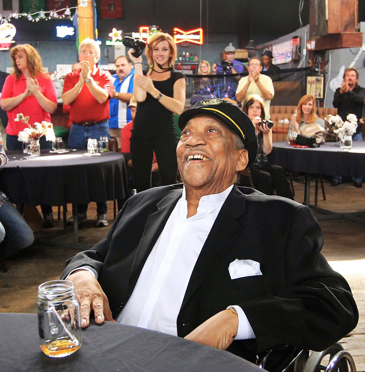 Bobby Blue Bland, black suit, hat, HD Phone Wallpaper