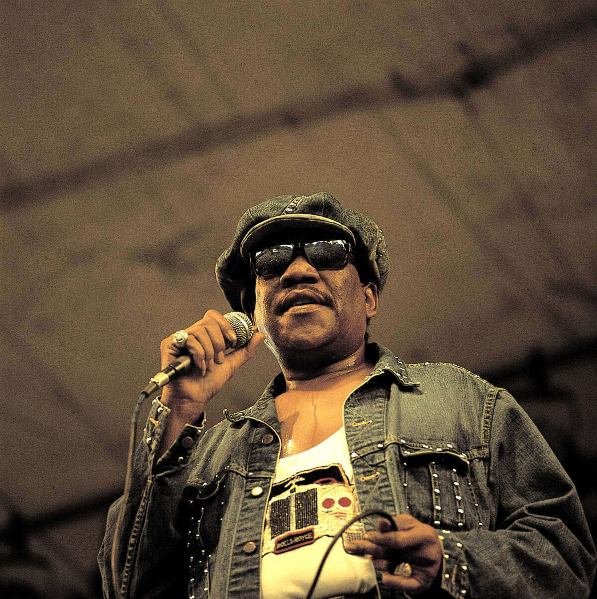 Bobby Blue Bland, denim jacket, cap, SD Phone Wallpaper