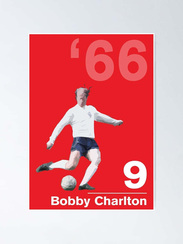 Bobby Charlton, 1966 England FC, white jersey, SD Phone Wallpaper