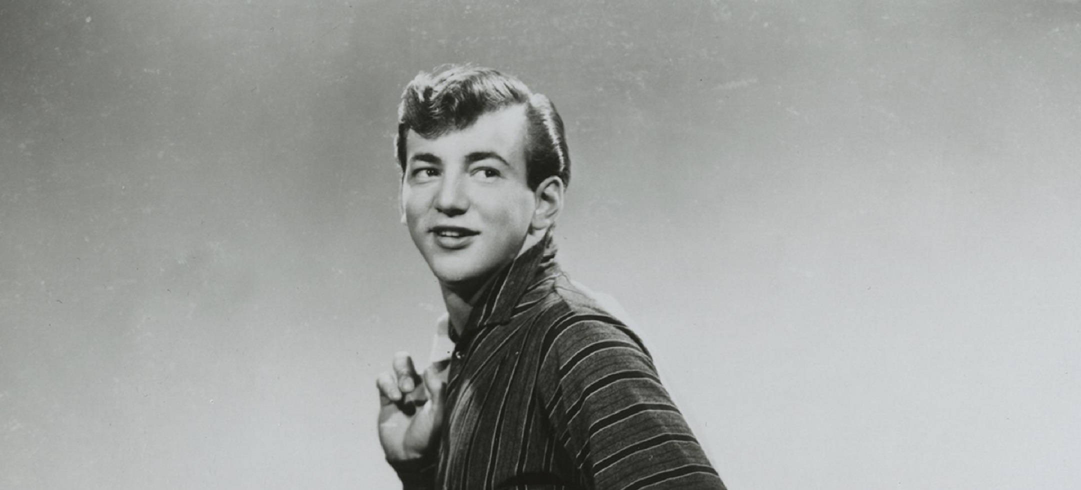 Bobby Darin, 1950s, striped shirt, Full HD Desktop Wallpaper