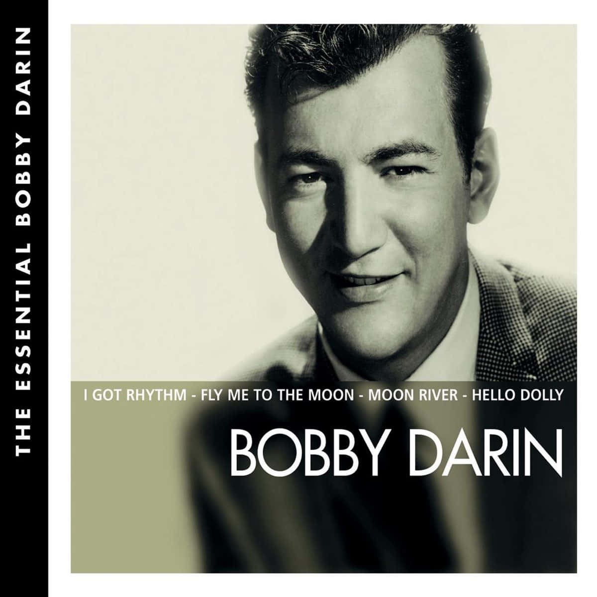 Bobby Darin, essential album cover, sepia-toned portrait, SD Desktop Wallpaper