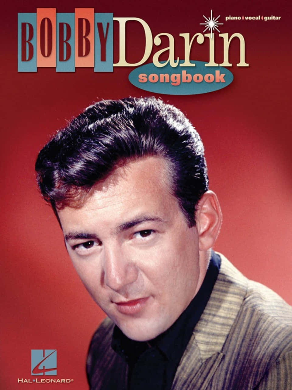 Bobby Darin, pinstripe suit, solid red background, HD Phone Wallpaper